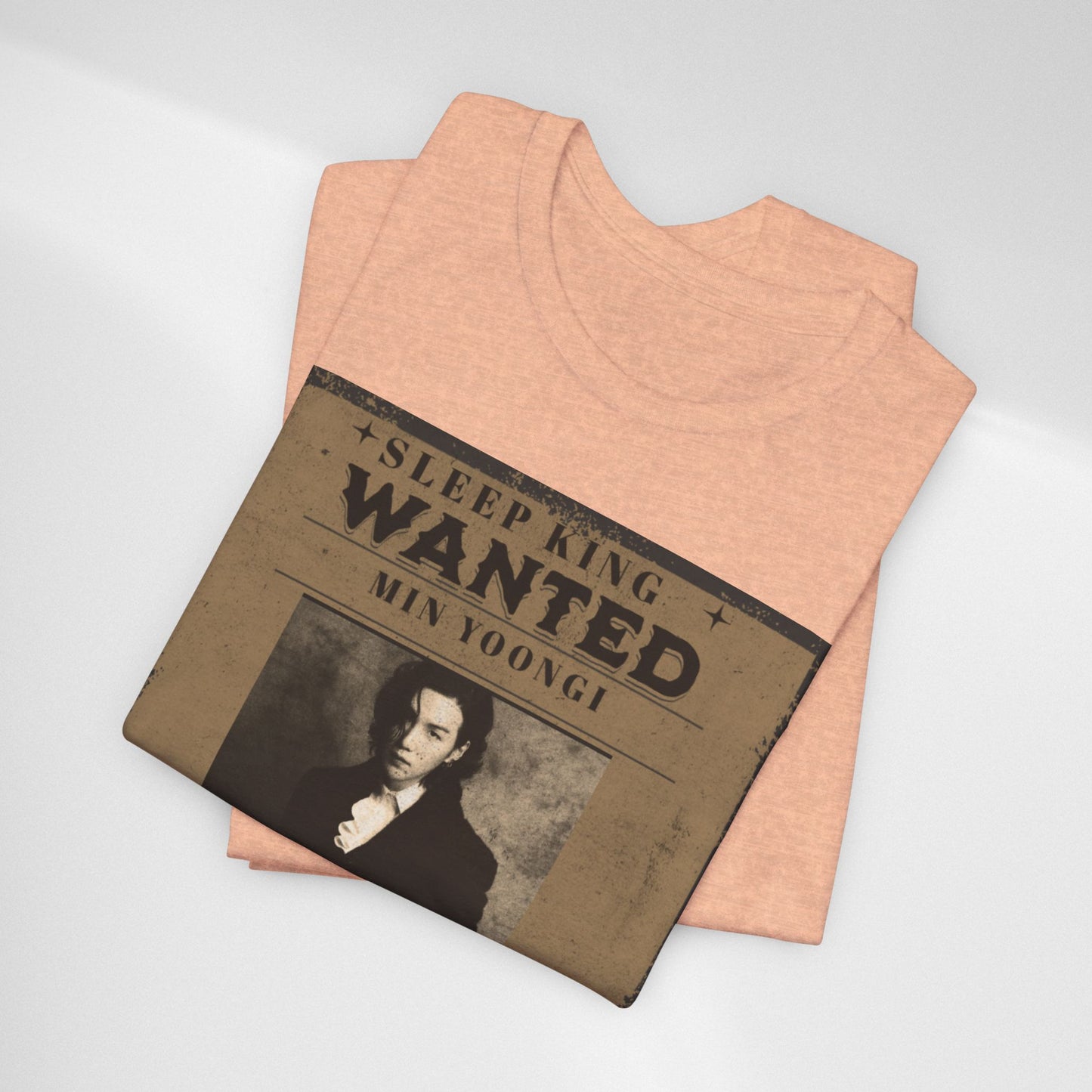 Sleep King Wanted Tee — Vintage 'Min Yoongi' Poster Shirt