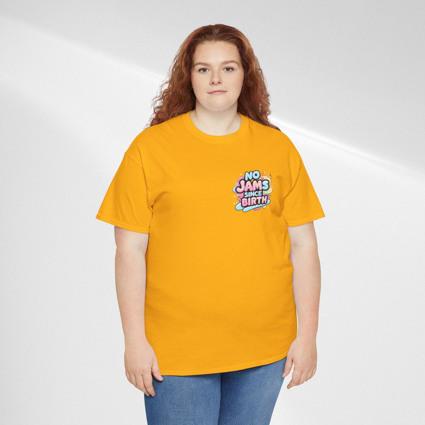 No Jams Since Birth T-Shirt — Cute Pastel Graphic Tee
