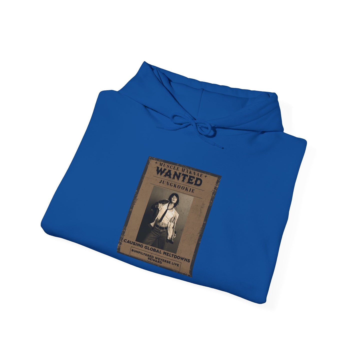 Hoodie — Vintage JK 'WANTED' Poster Graphic Pullover