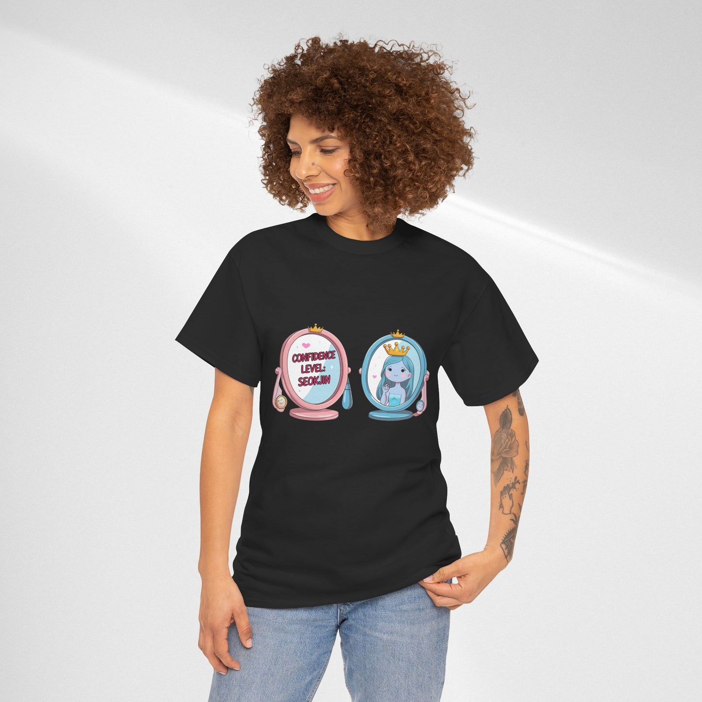 BTS Jin Confidence Level T-Shirt — Seokjin Fan Tee