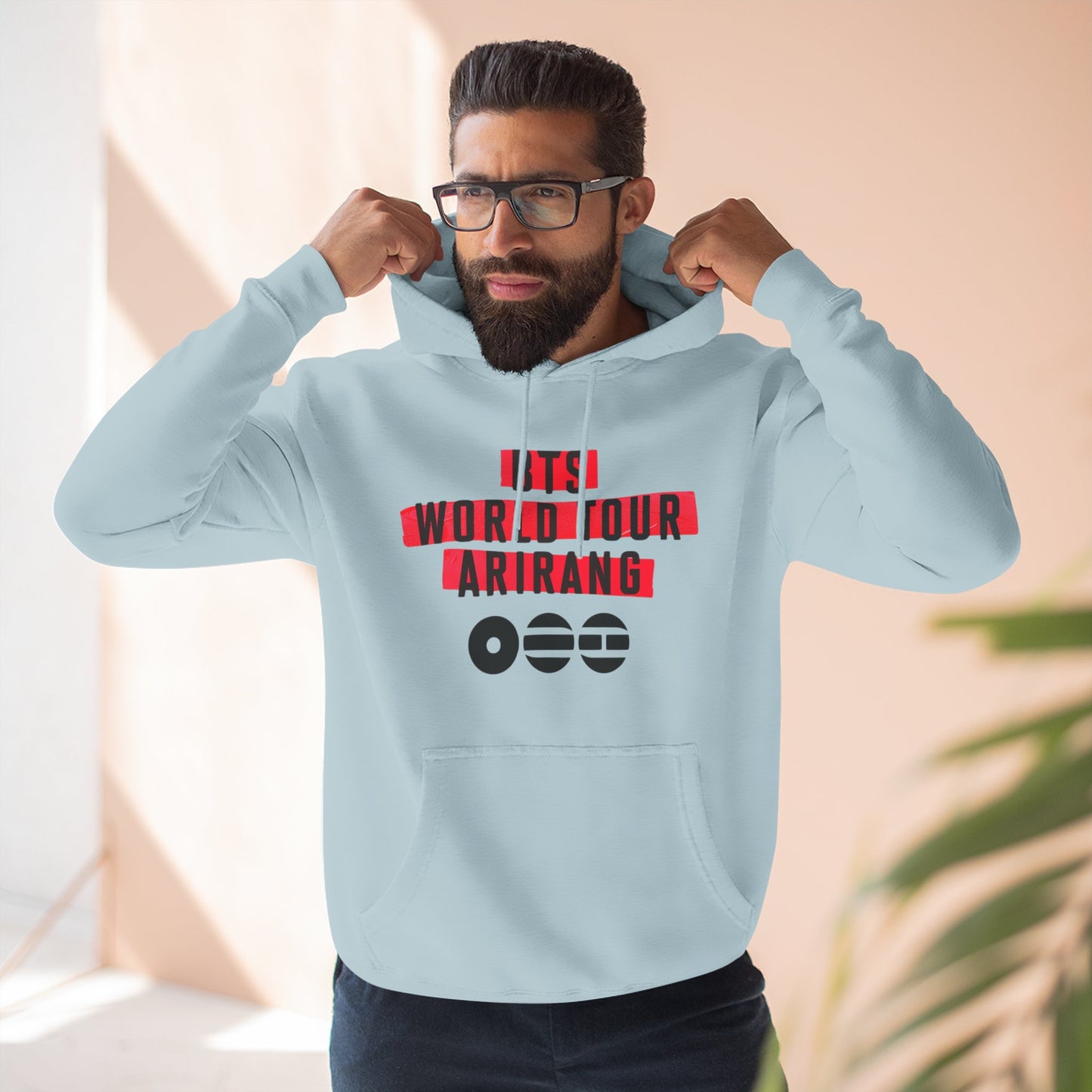 BTS World Tour Hoodie — 'Arirang' Fleece Pullover with Tour Dates