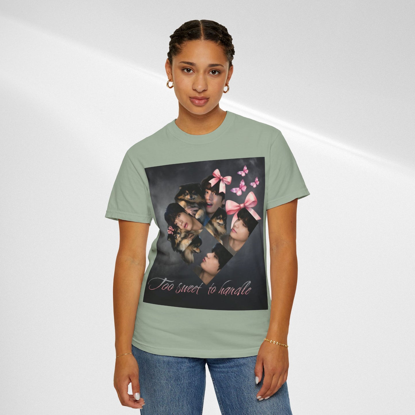 V Too Sweet to Handle T-Shirt — Cute Vintage Photo Collage Tee