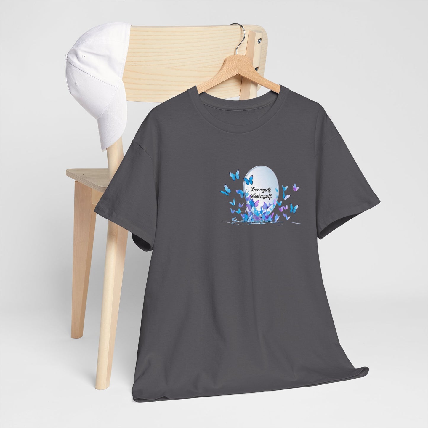 Butterfly Moon T-Shirt — "Strength Through Change" Inspirational Tee
