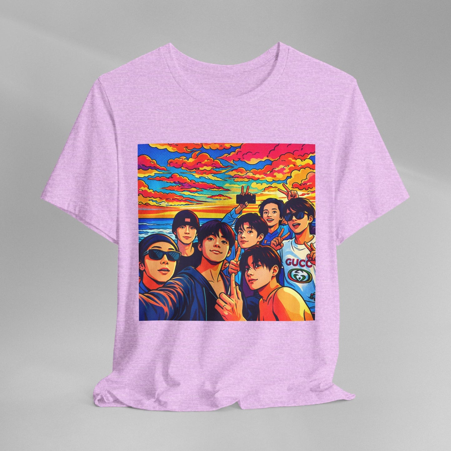 BTS Vibrant Sunset Group Portrait Tee