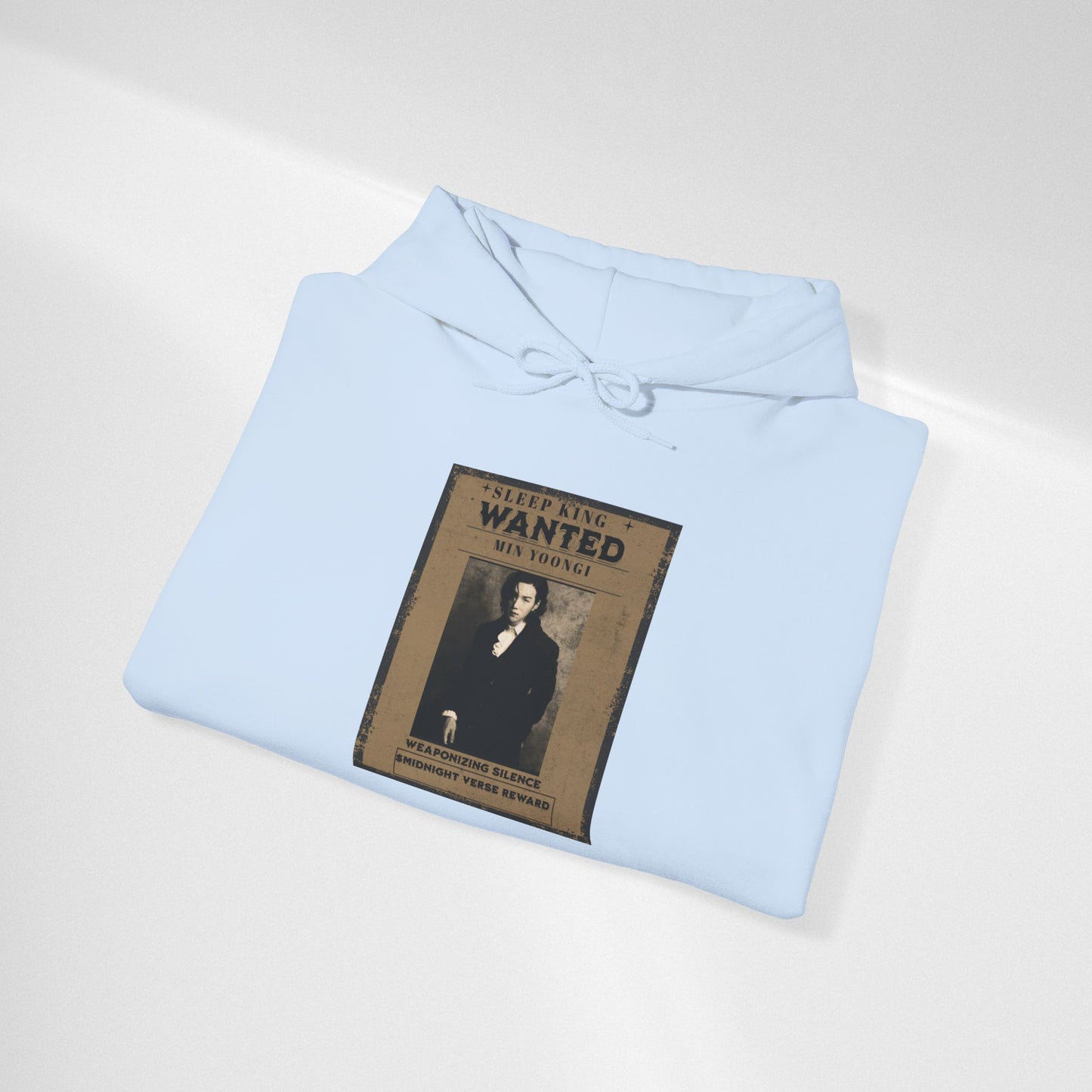 Suga Wanted Poster Hoodie — Vintage 'Wanted' Photo Sweatshirt