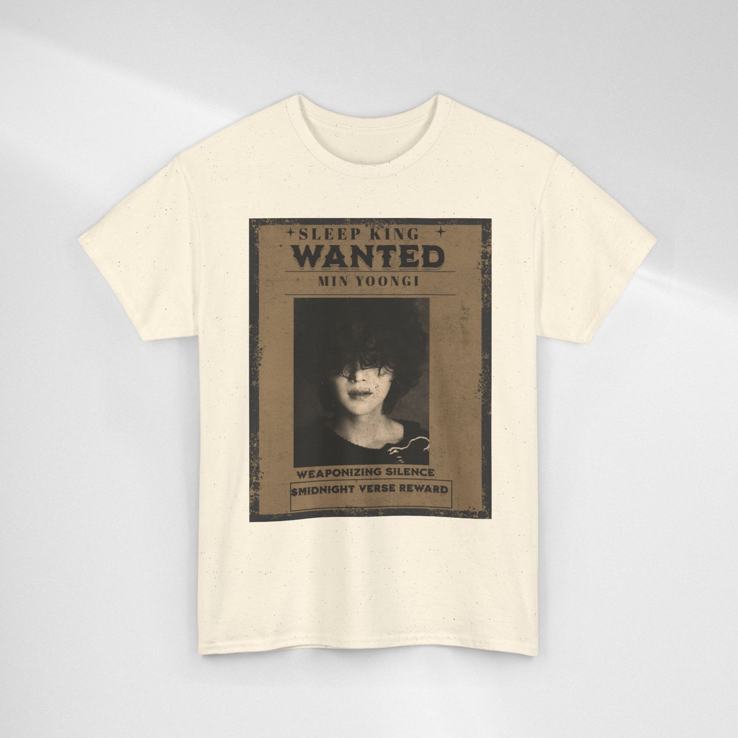 Suga Vintage “Sleeping Wanted” Retro Poster T-Shirt