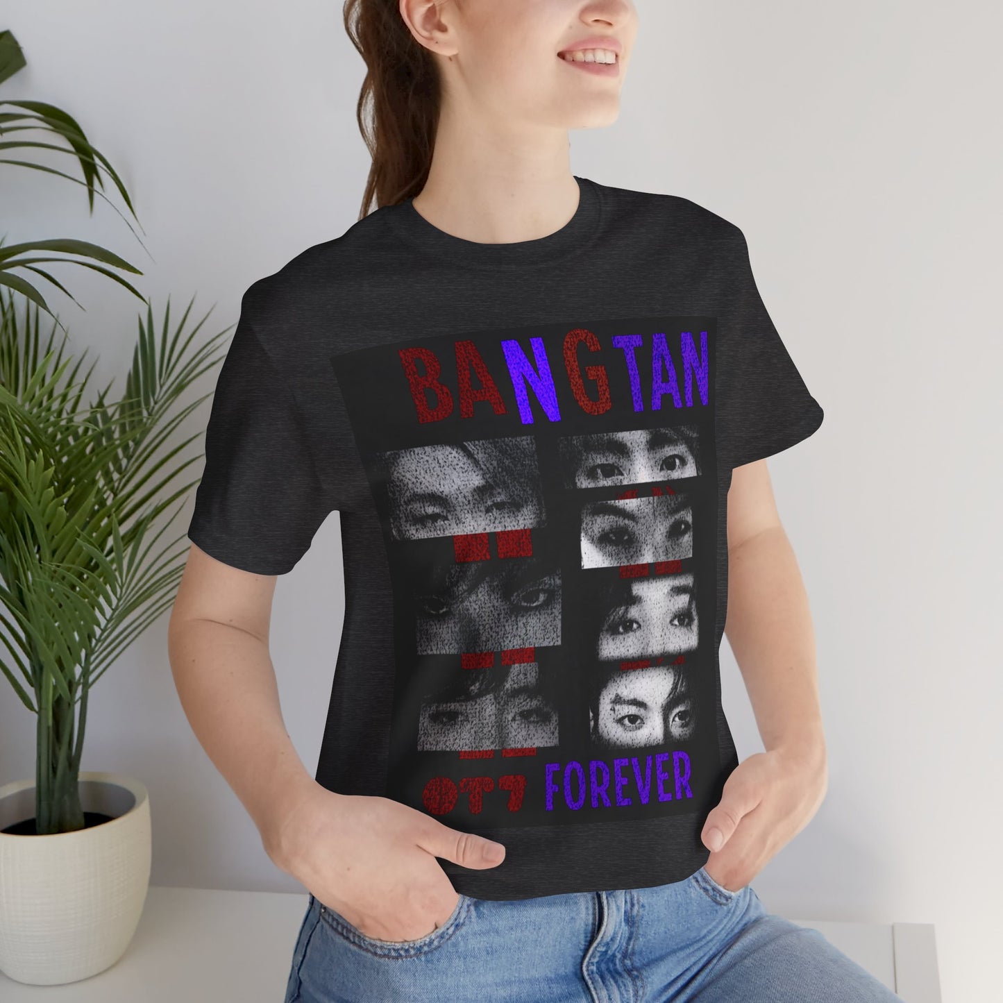 Bangtan Forever BTS Eyes Graphic Tee – K‑Pop Fan Shirt