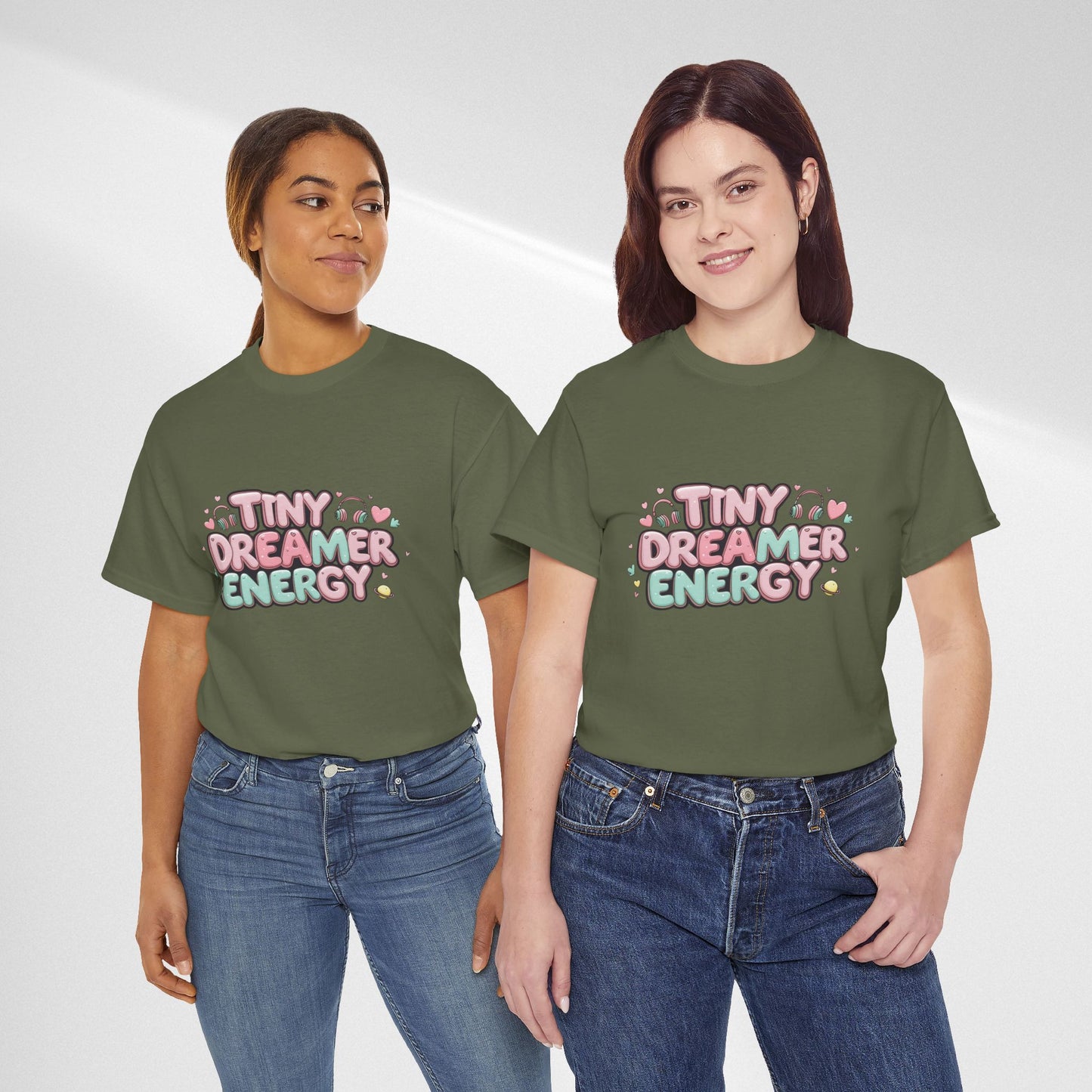 TinyTan Dreamer Energy T-Shirt — Cute Pastel Graphic Tee