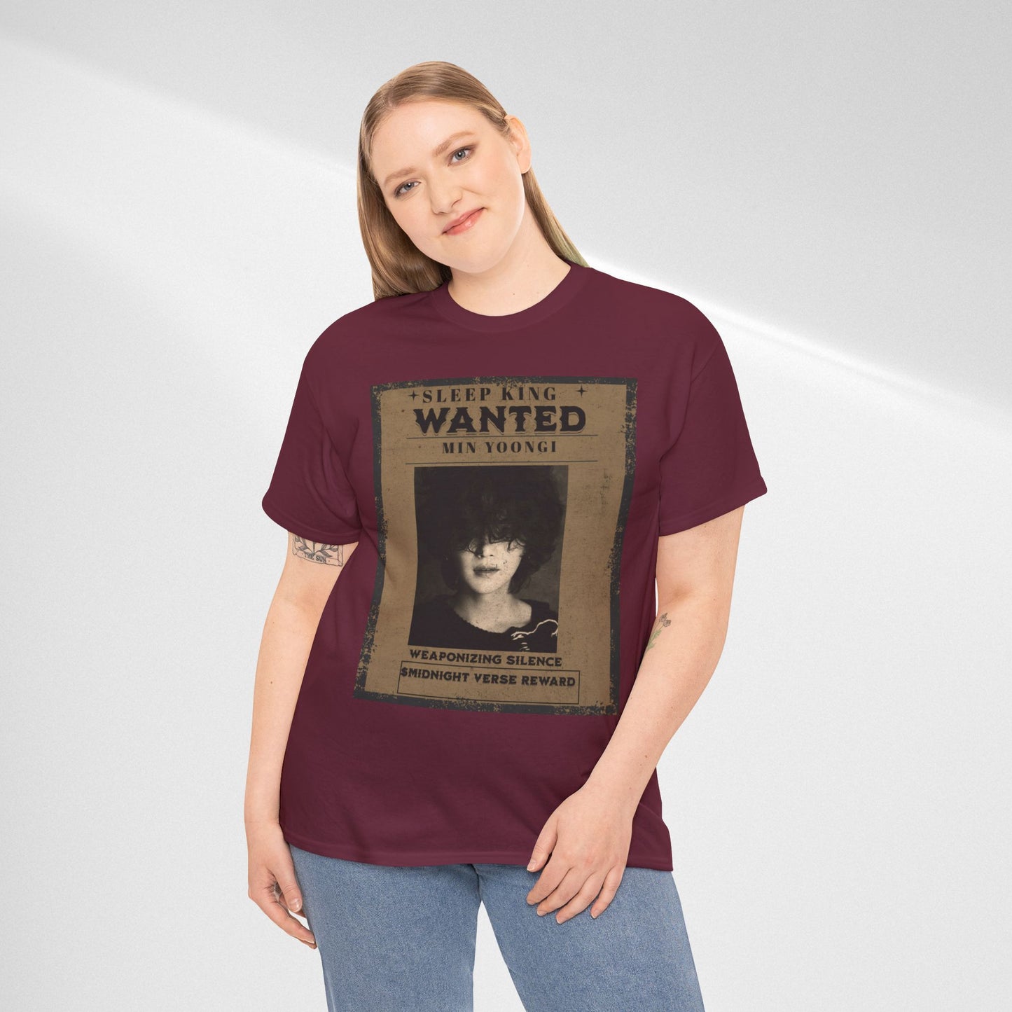 Suga Vintage “Sleeping Wanted” Retro Poster T-Shirt