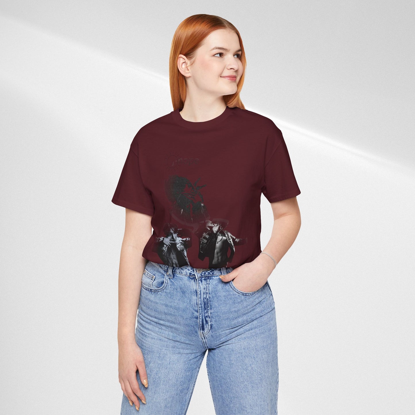 J hope Graphic Tee — Moody Monochrome Portraits