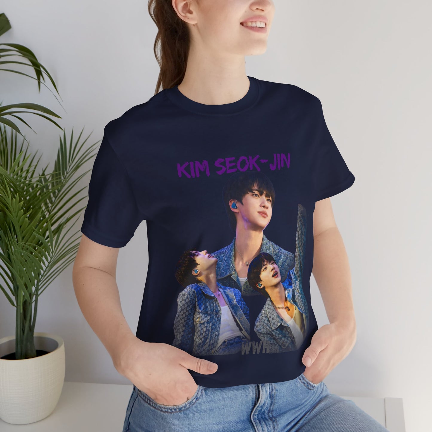 K-Pop Idol Photo Tee — 'Kim Seok-Jin' Graphic T-Shirt