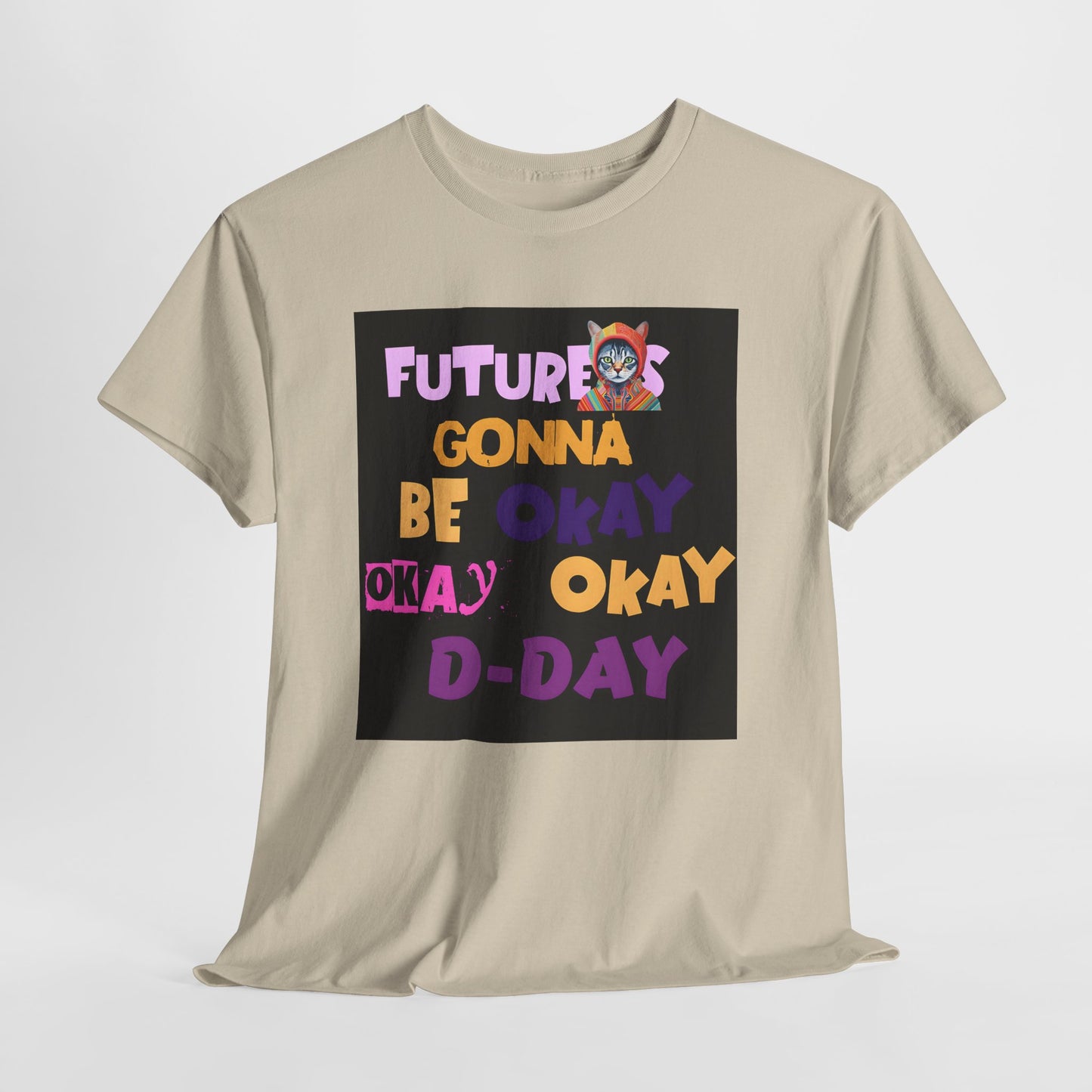 Future's Gonna Be Okay D-Day T-Shirt — Positive Retro Graphic Tee