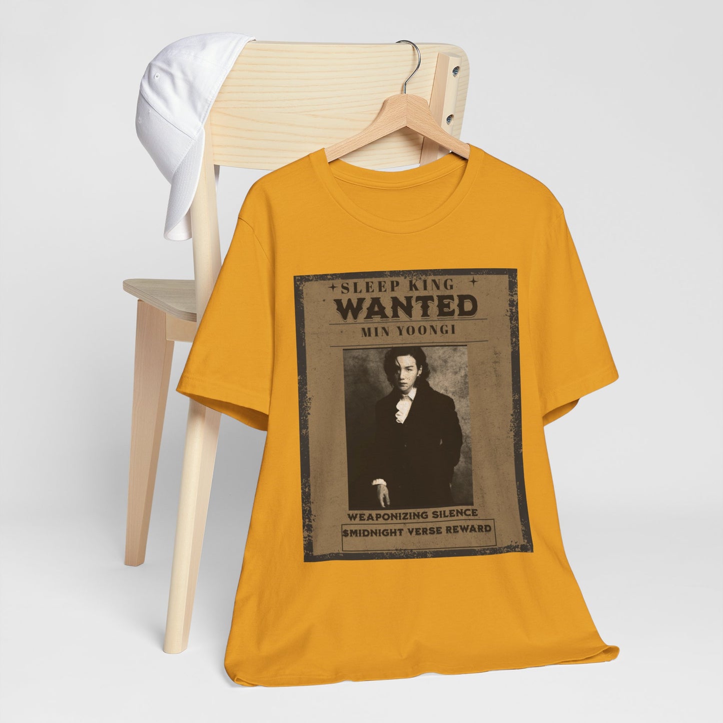 Sleep King Wanted Tee — Vintage 'Min Yoongi' Poster Shirt