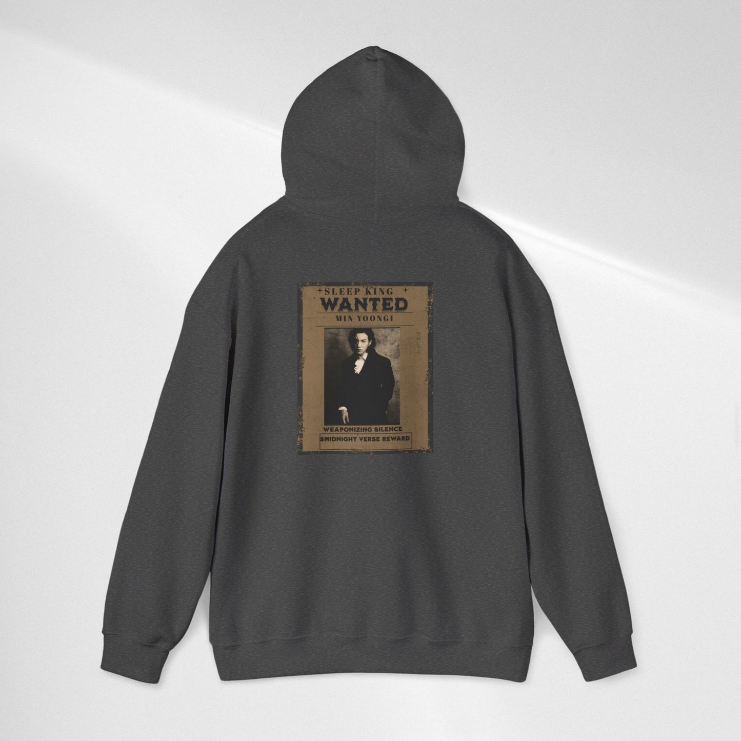 Suga Wanted Poster Hoodie — Vintage 'Wanted' Photo Sweatshirt