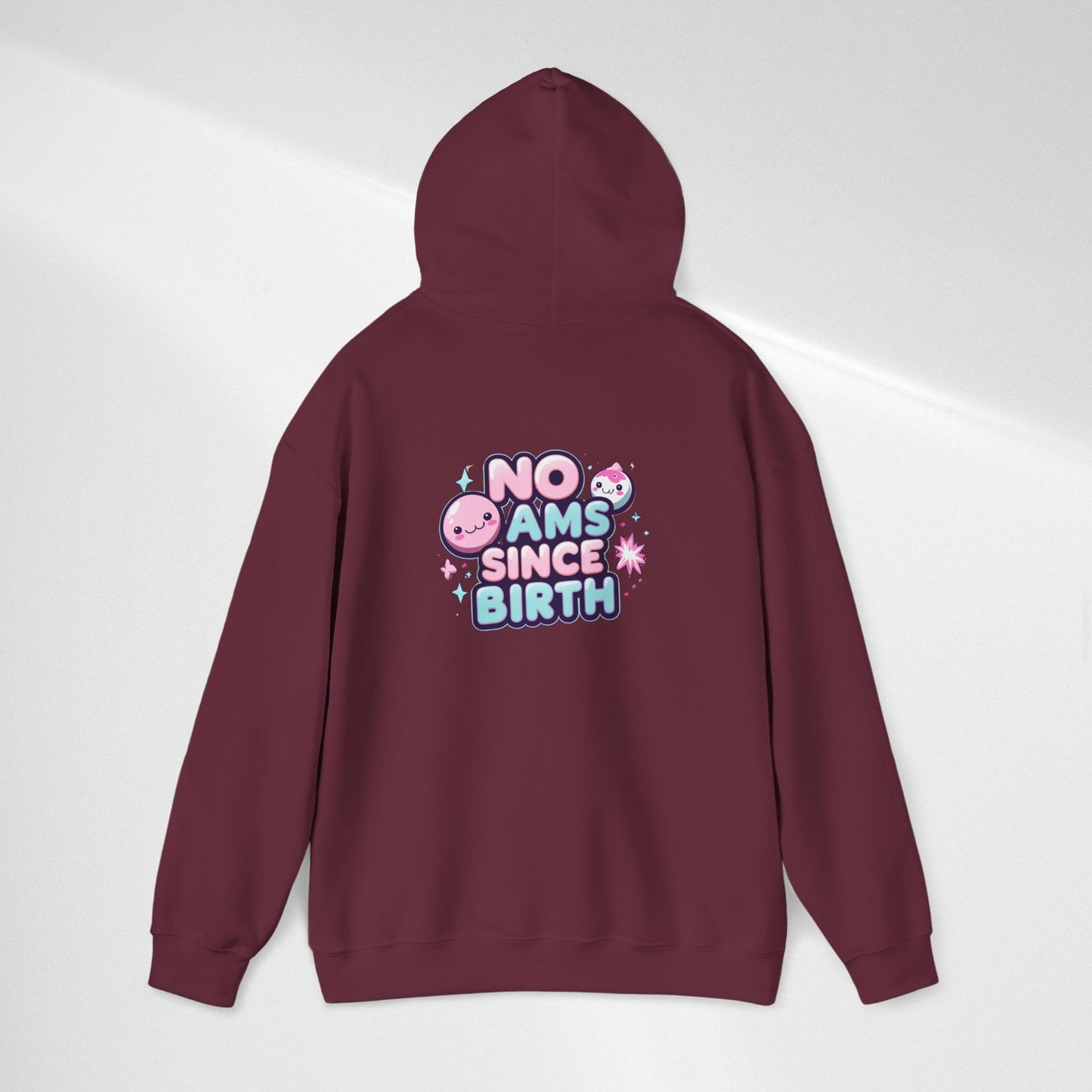 Hoodie — "No Jams Since Birth" Cute Kawaii Graphic Pullover