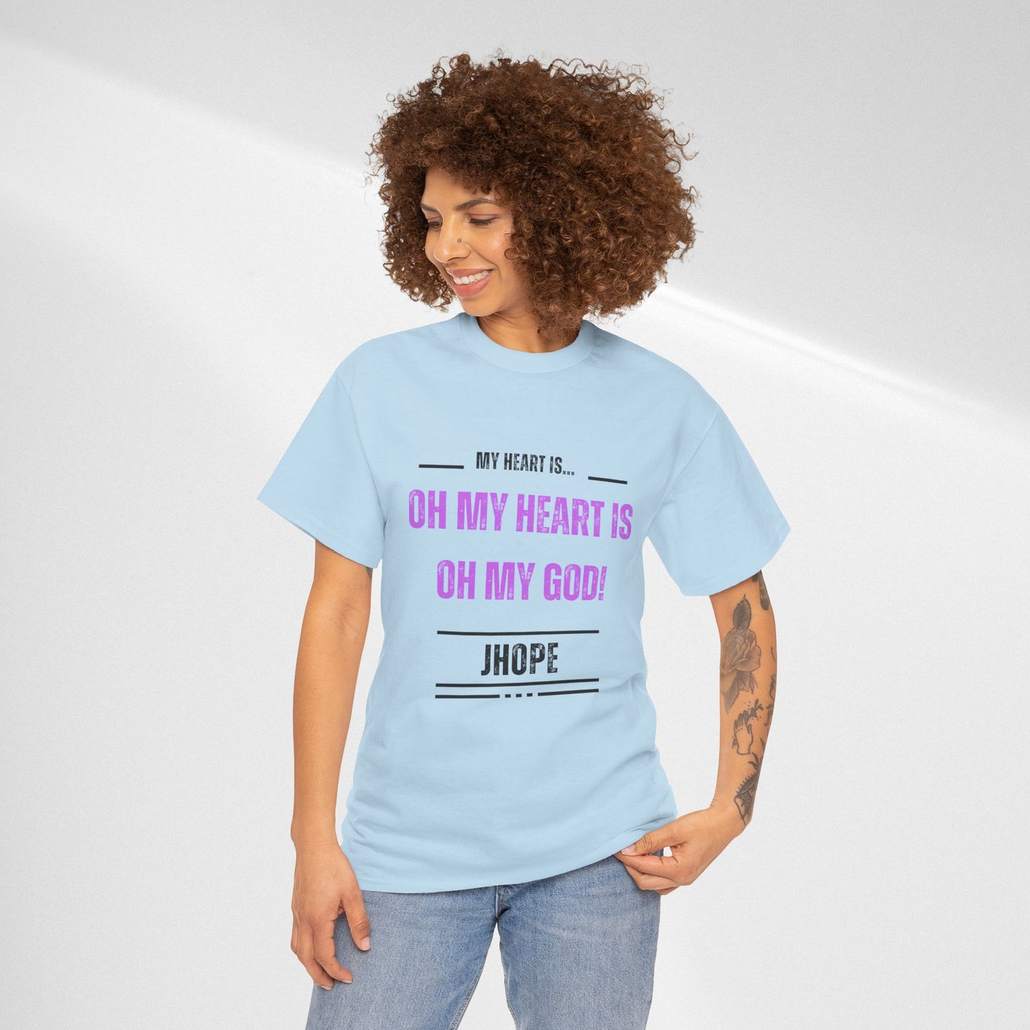 Graphic Tee — "Oh My Heart Is Oh My God!" J-Hope Fan Shirt