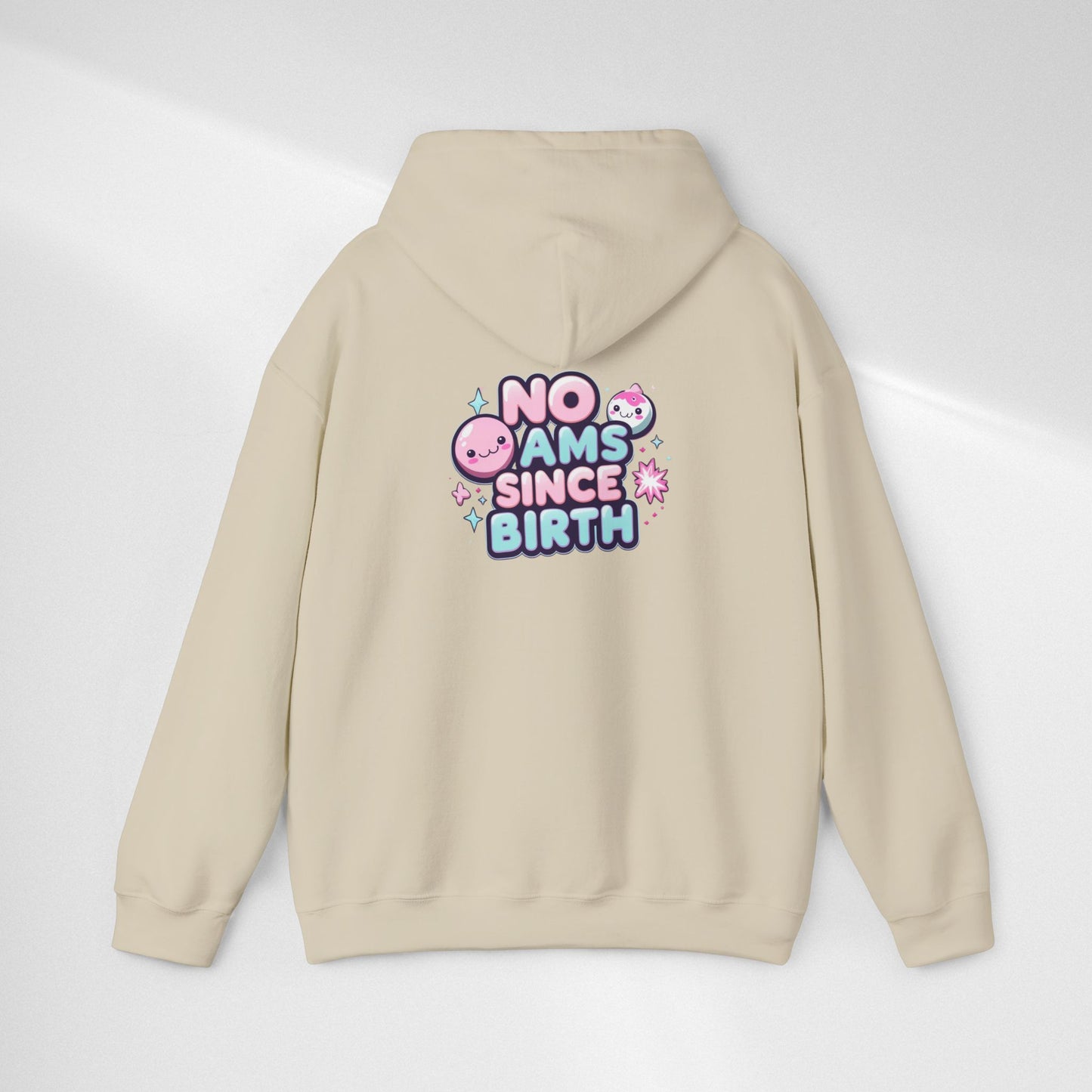 Hoodie — "No Jams Since Birth" Cute Kawaii Graphic Pullover