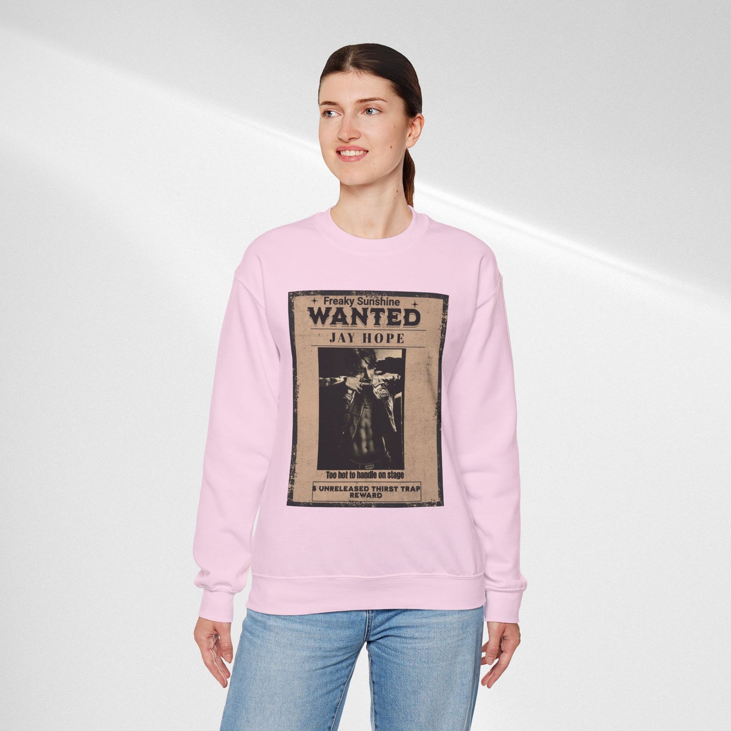 Wanted 'Jay Hope' Vintage Poster Sweatshirt – Retro Western Graphic Crewneck