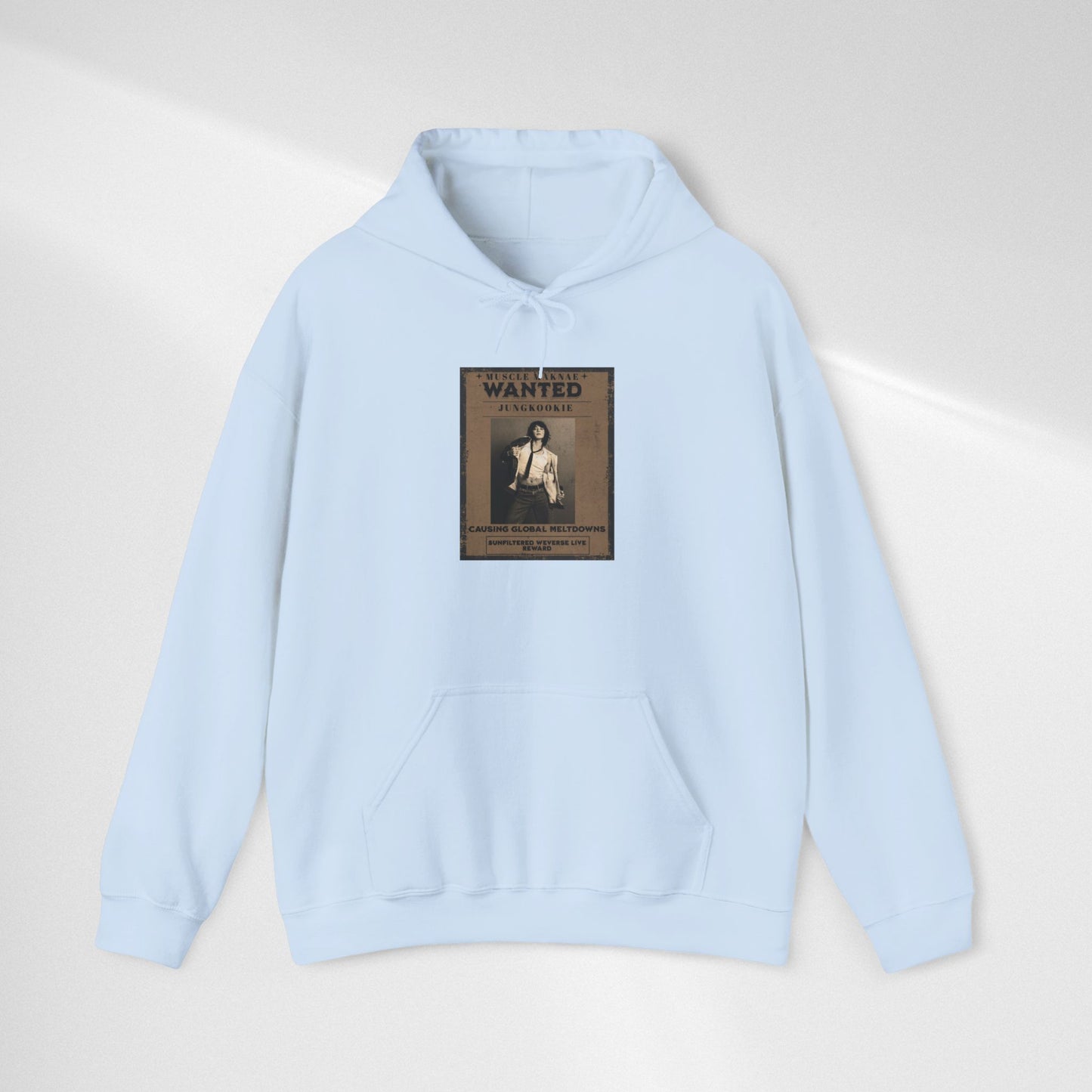Hoodie — Vintage JK 'WANTED' Poster Graphic Pullover