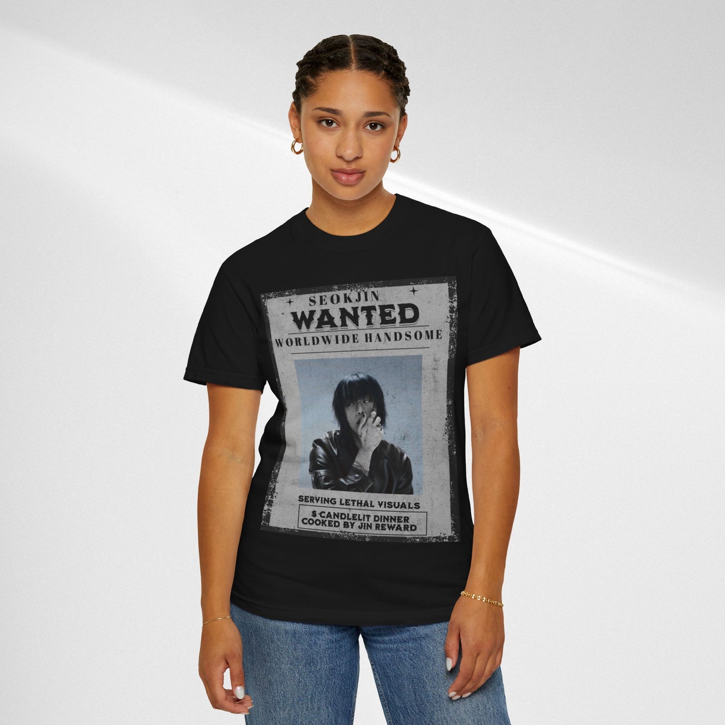 Seokjin "Wanted: Worldwide Handsome" Graphic T-Shirt