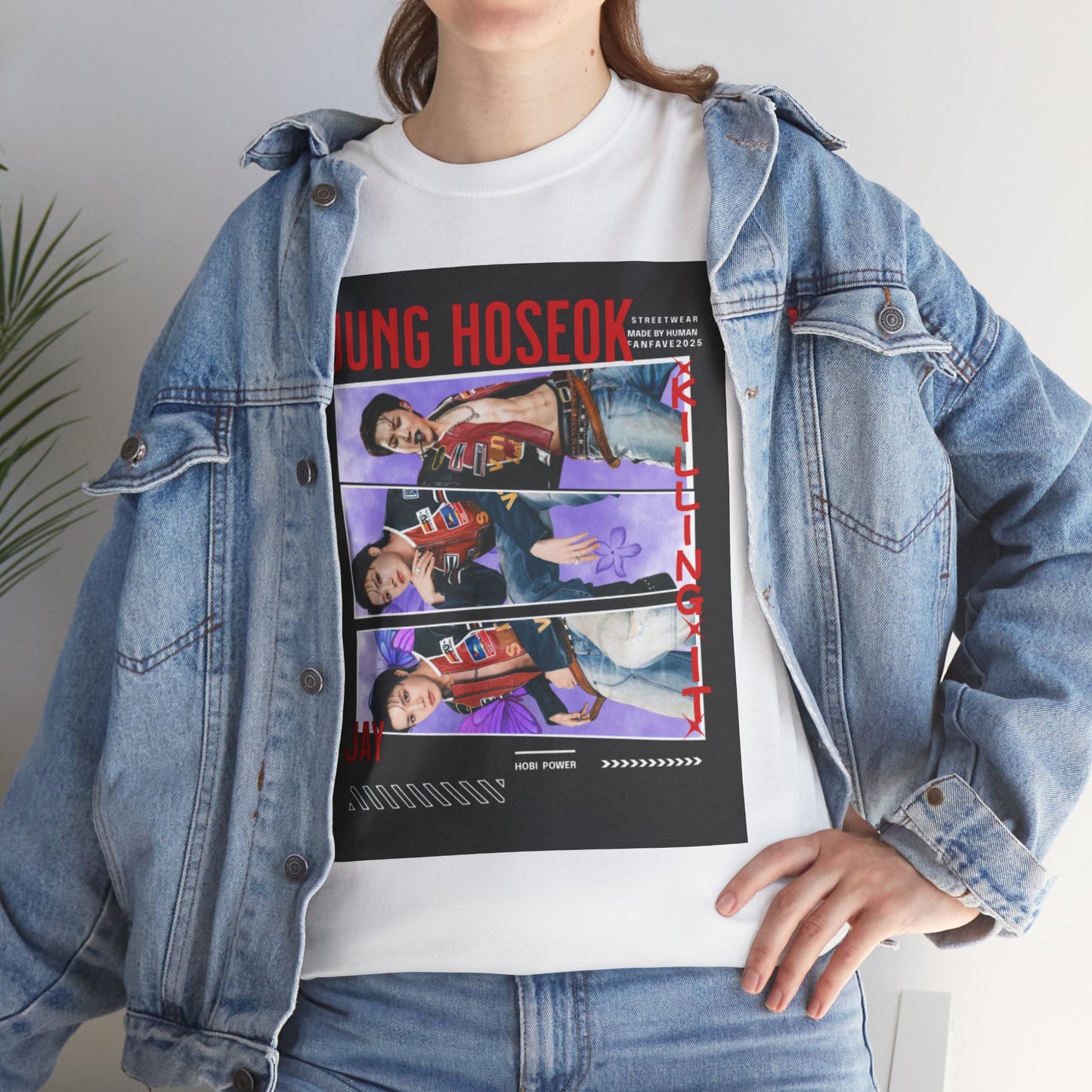 Jung Hoseok Photo Collage Tee — Retro K-Pop Fan Shirt