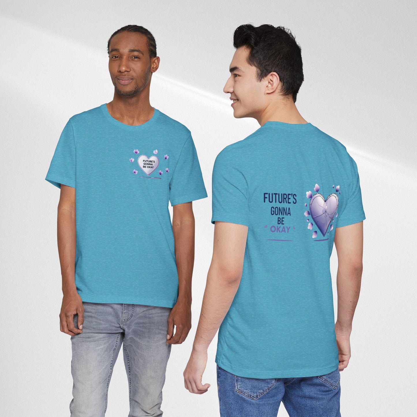 Future's Gonna Be Okay T-Shirt — Purple Heart Positive Graphic Tee