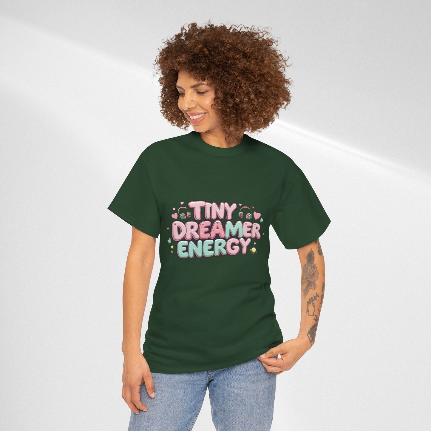 TinyTan Dreamer Energy T-Shirt — Cute Pastel Graphic Tee