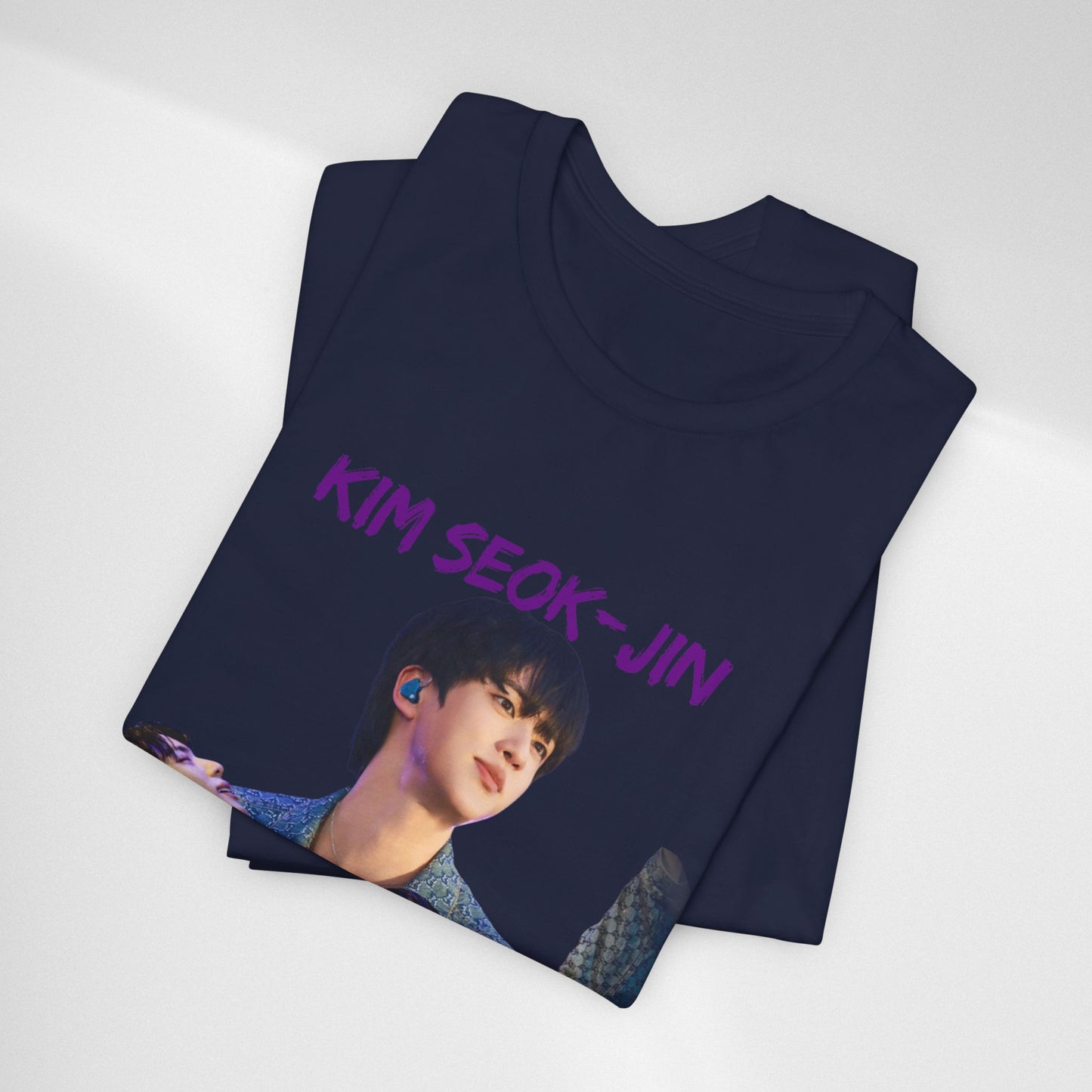 K-Pop Idol Photo Tee — 'Kim Seok-Jin' Graphic T-Shirt