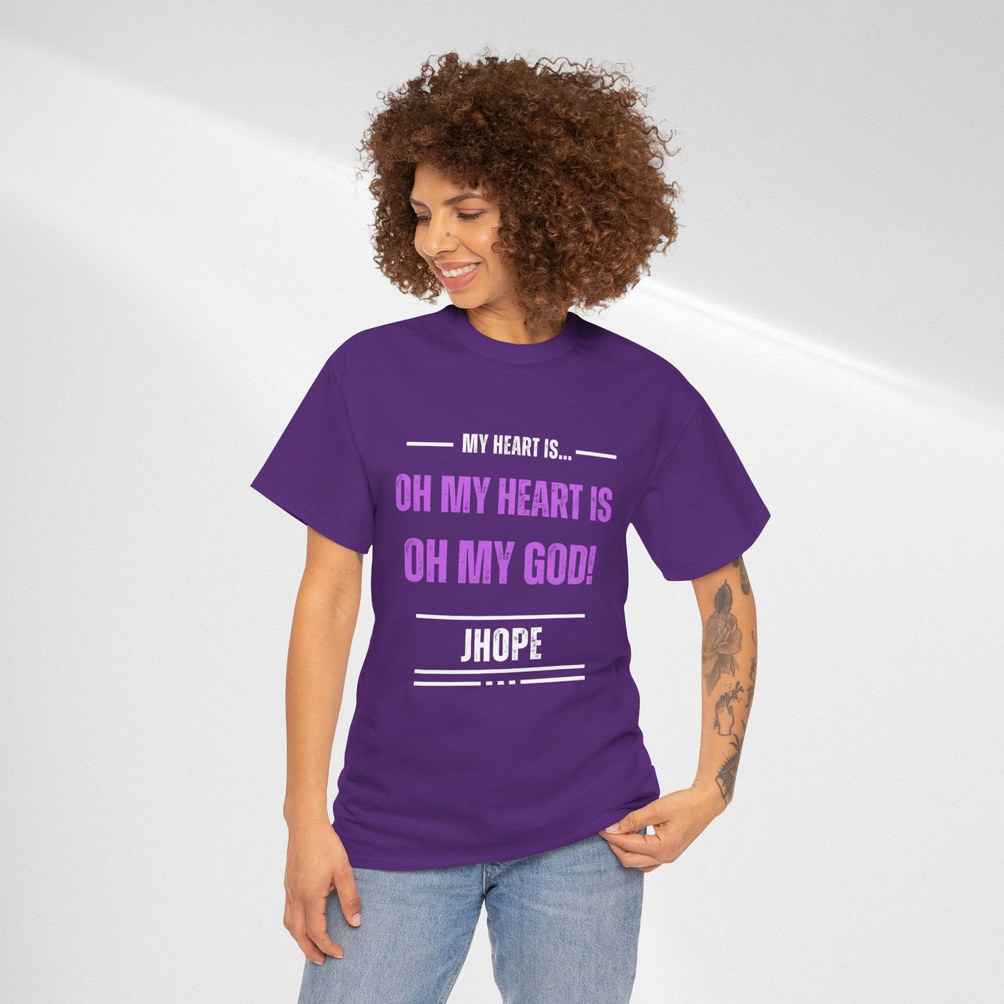 Graphic Tee — "Oh My Heart Is Oh My God!" J-Hope Fan Shirt