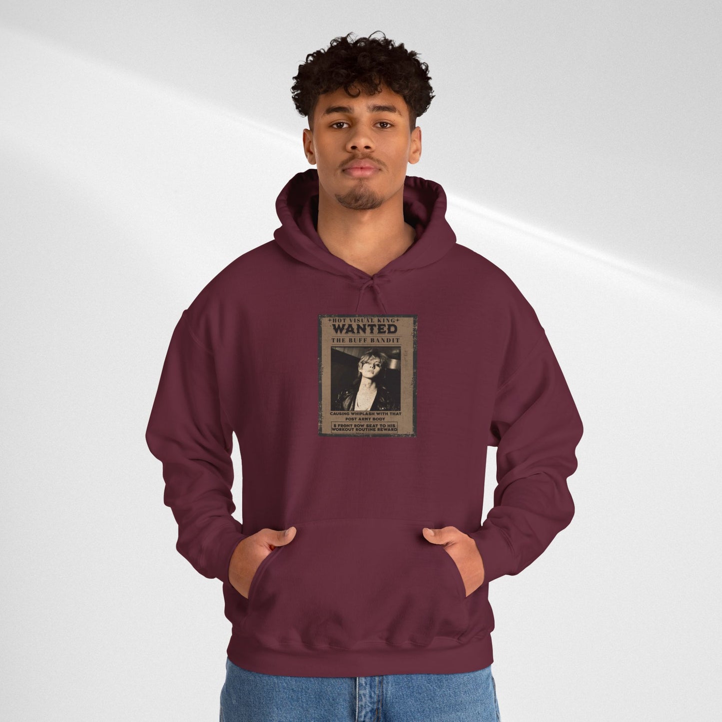 Hoodie Vintage V 'Wanted' Poster Photo Pullover