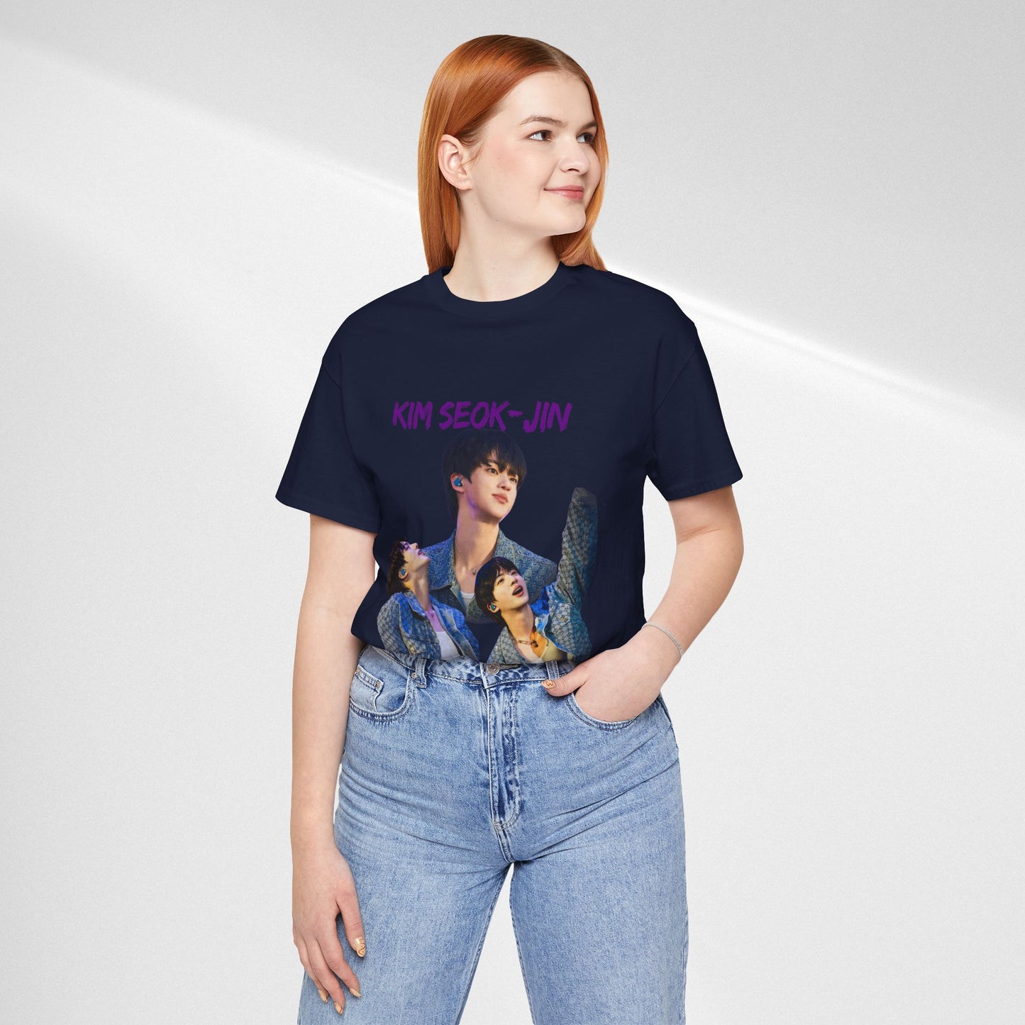K-Pop Idol Photo Tee — 'Kim Seok-Jin' Graphic T-Shirt