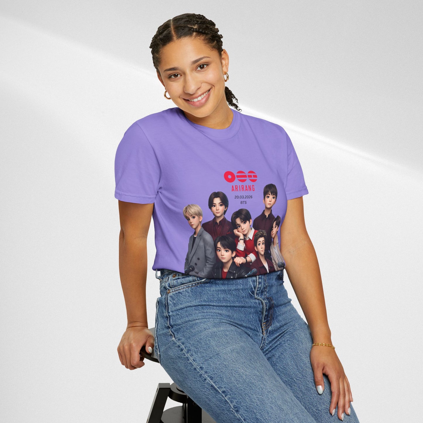 BTS Band Photo T-Shirt — Group Portrait Graphic Tee