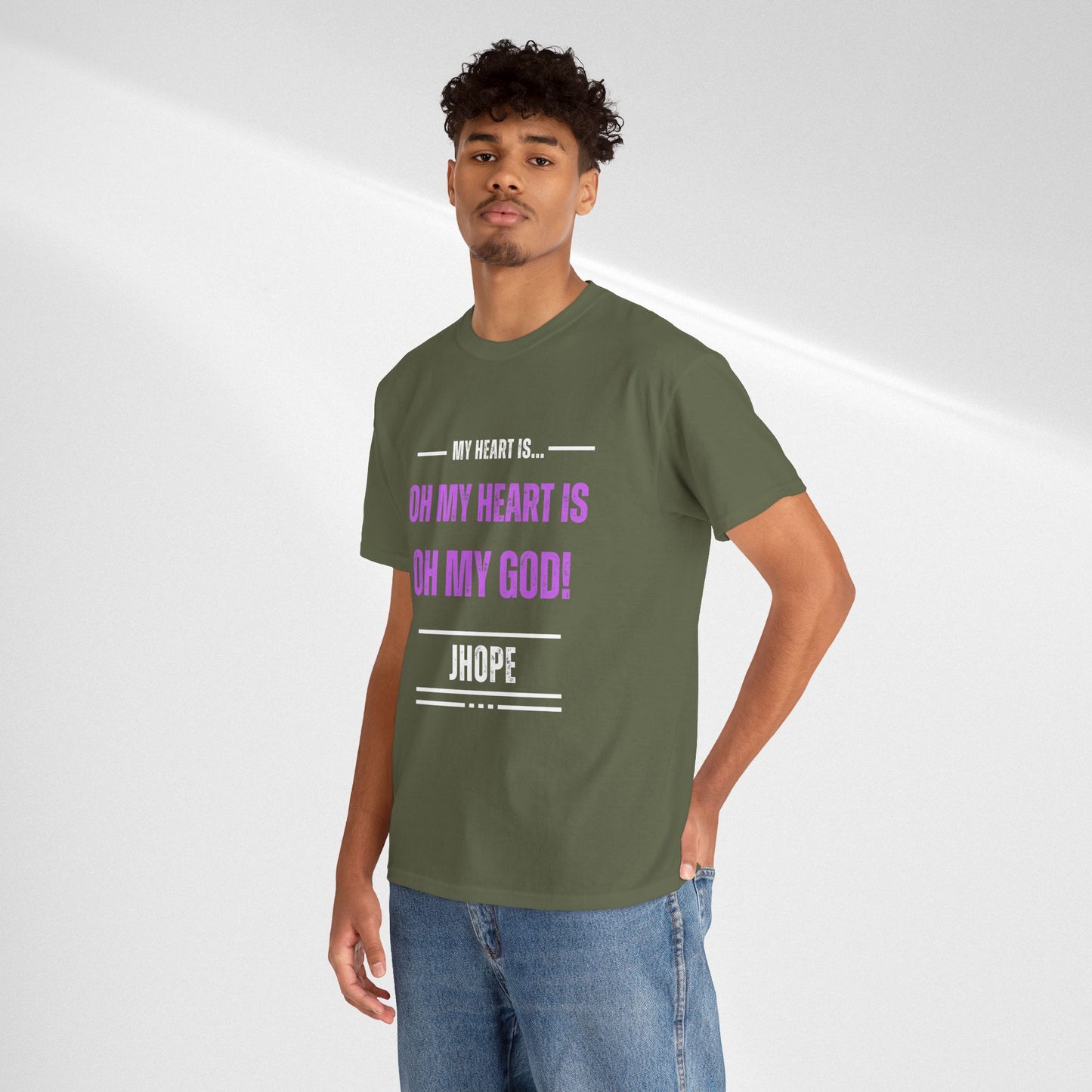 Graphic Tee — "Oh My Heart Is Oh My God!" J-Hope Fan Shirt