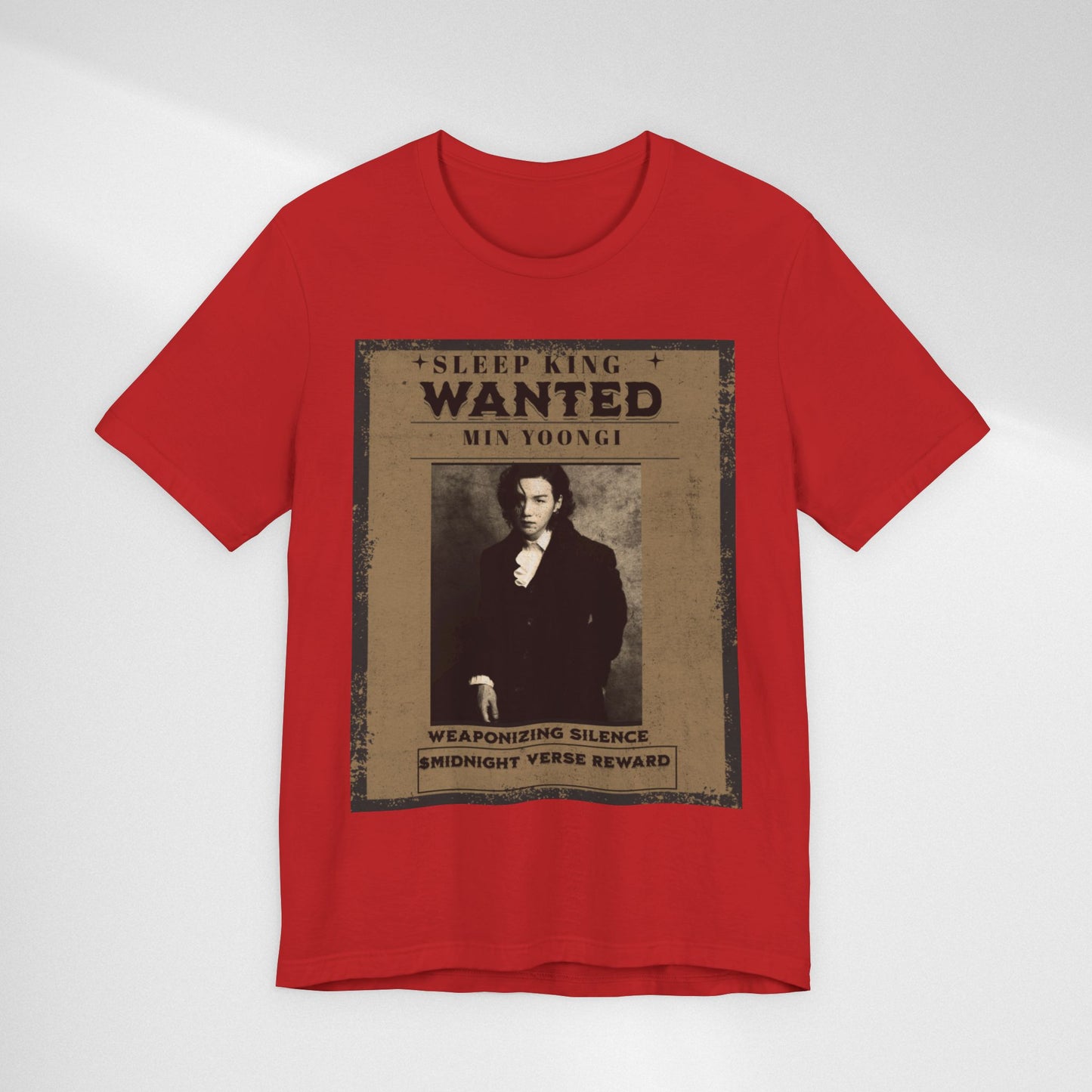 Sleep King Wanted Tee — Vintage 'Min Yoongi' Poster Shirt