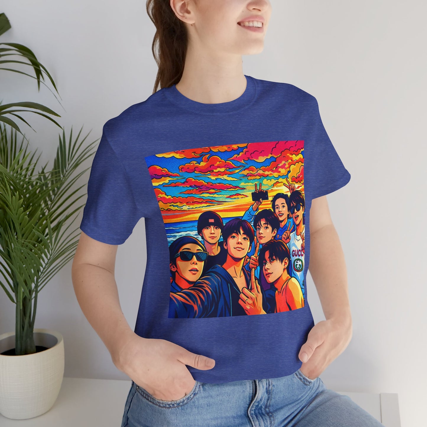 BTS Vibrant Sunset Group Portrait Tee