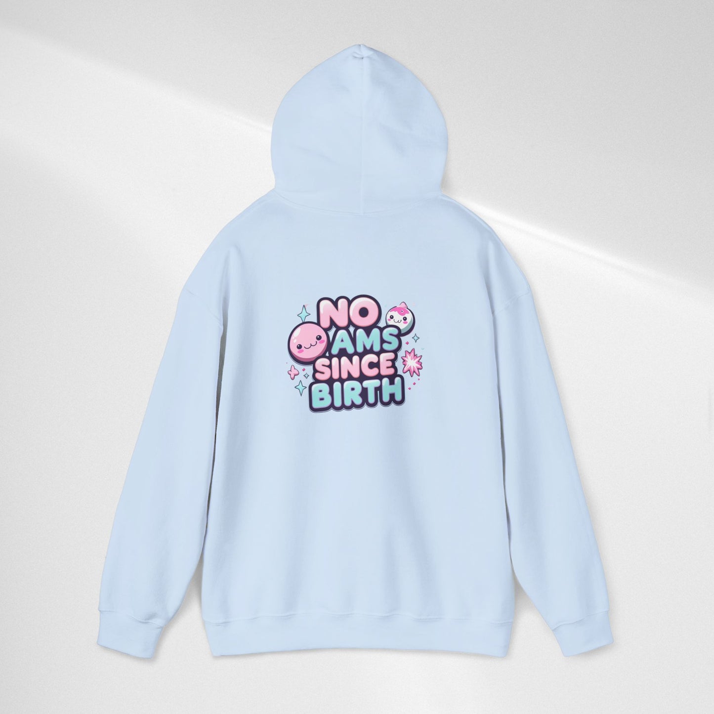 Hoodie — "No Jams Since Birth" Cute Kawaii Graphic Pullover