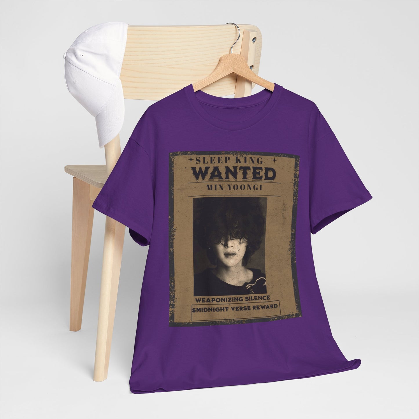 Suga Vintage “Sleeping Wanted” Retro Poster T-Shirt