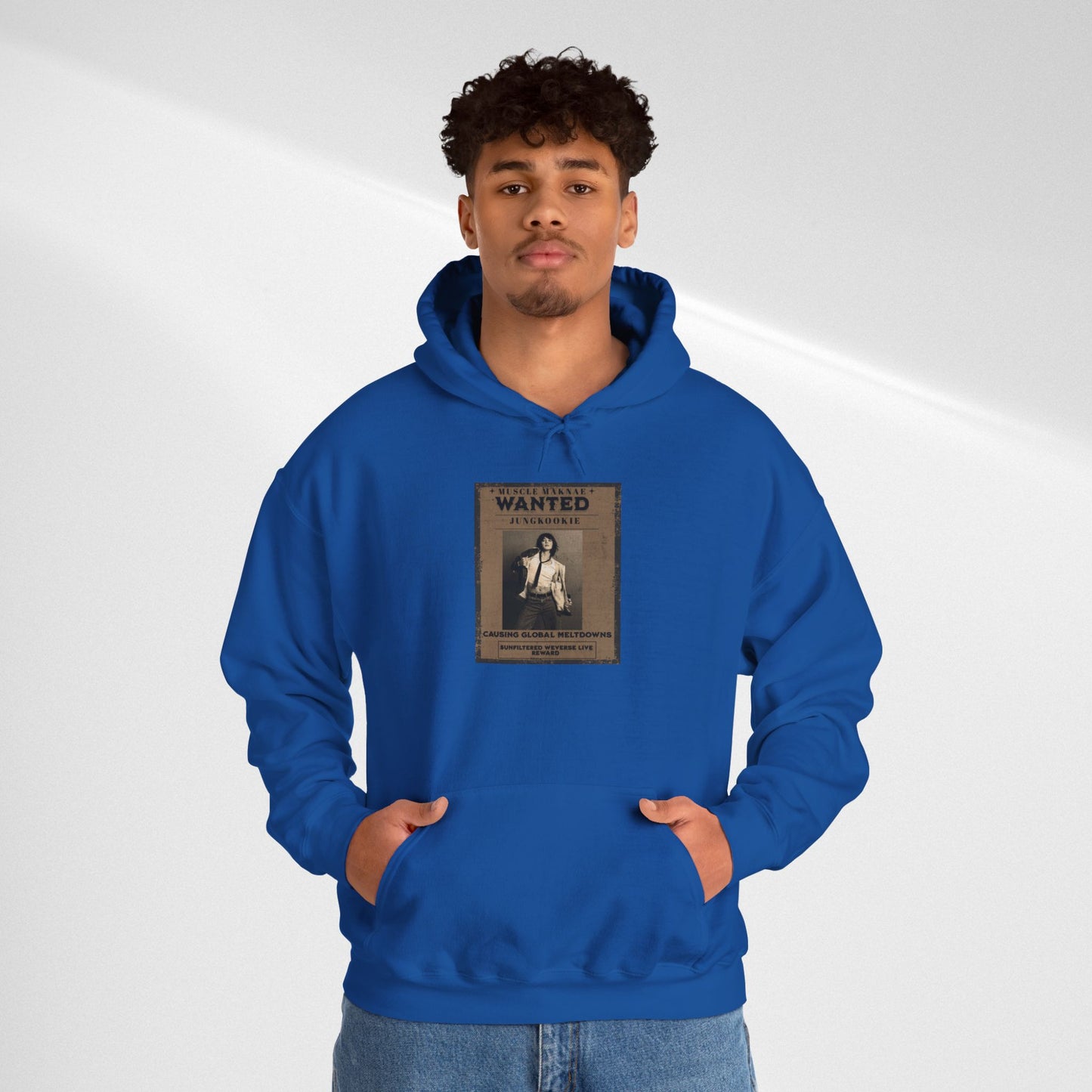 Hoodie — Vintage JK 'WANTED' Poster Graphic Pullover