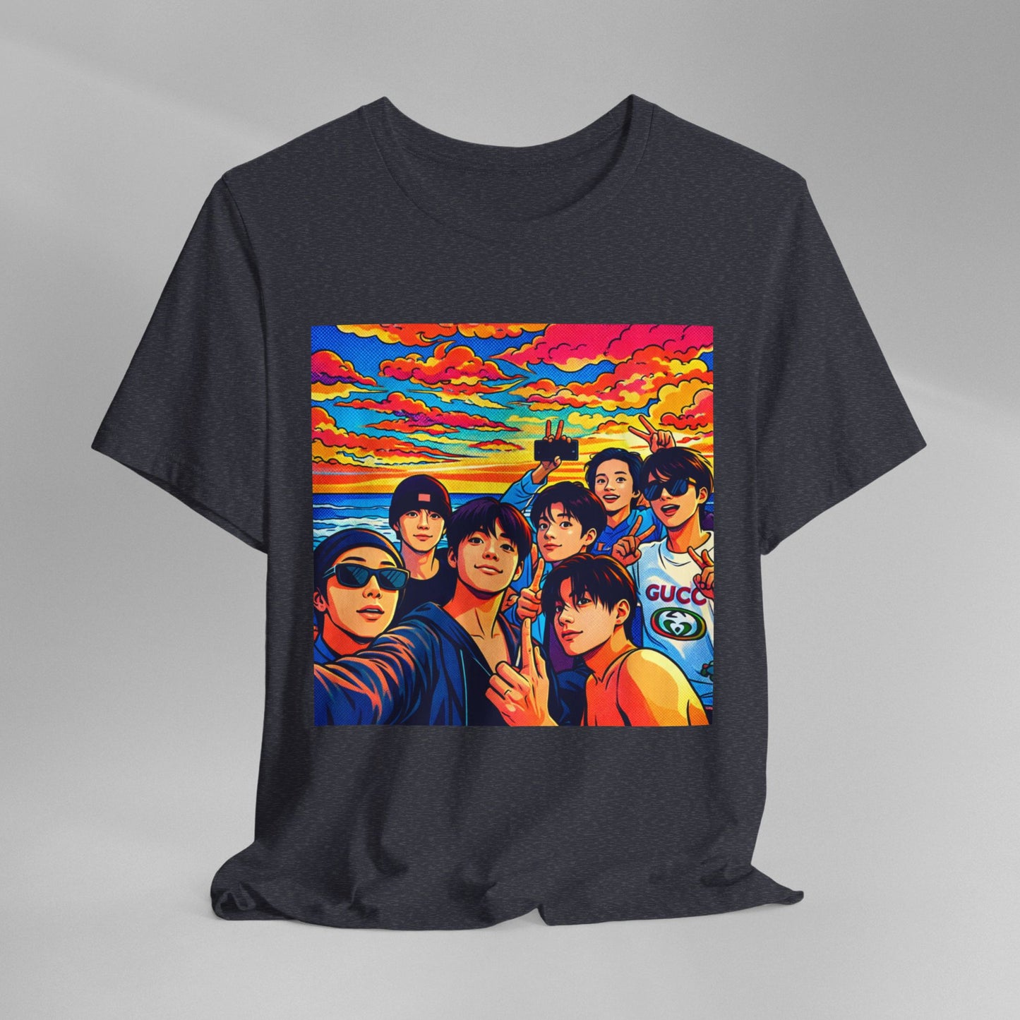 BTS Vibrant Sunset Group Portrait Tee