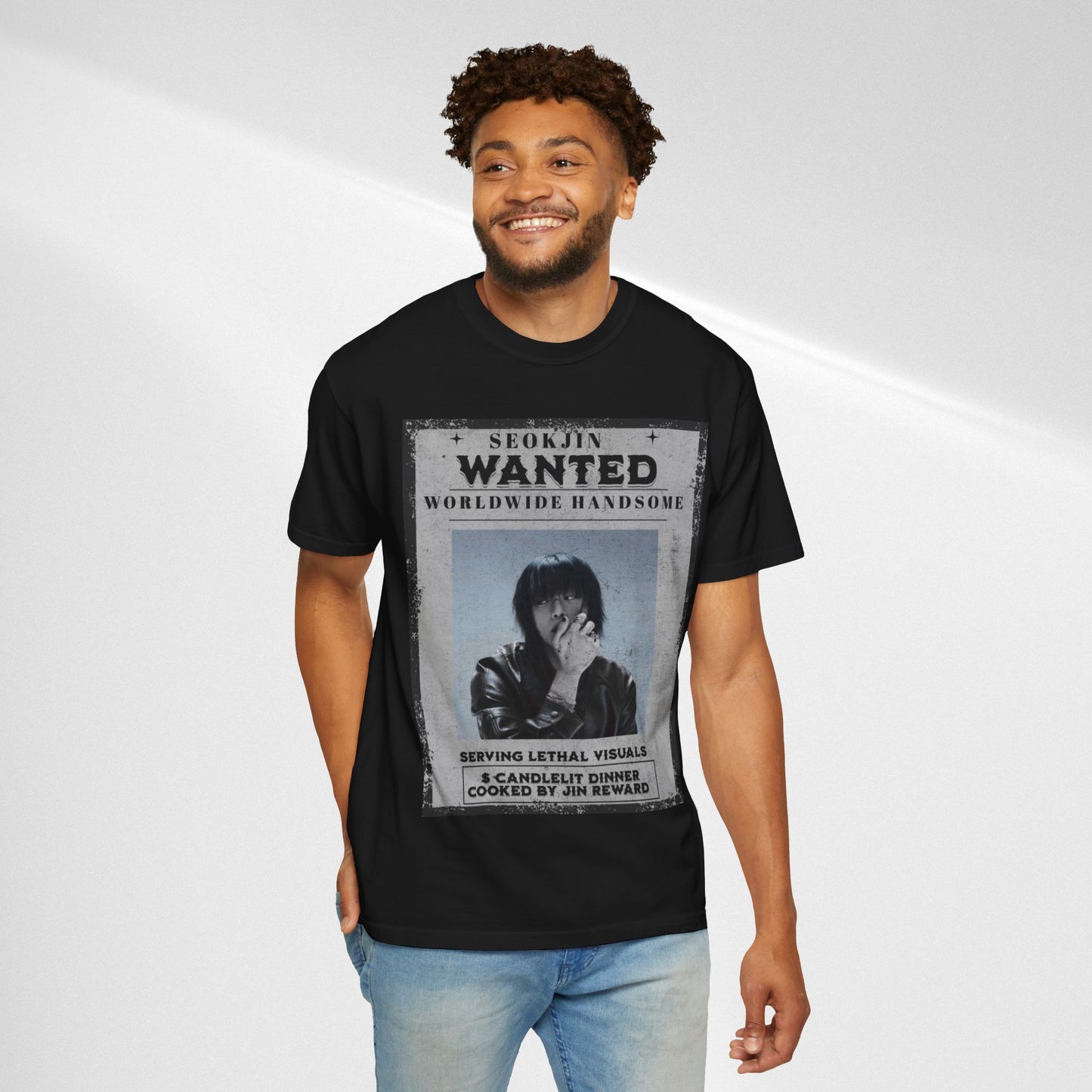 Seokjin "Wanted: Worldwide Handsome" Graphic T-Shirt
