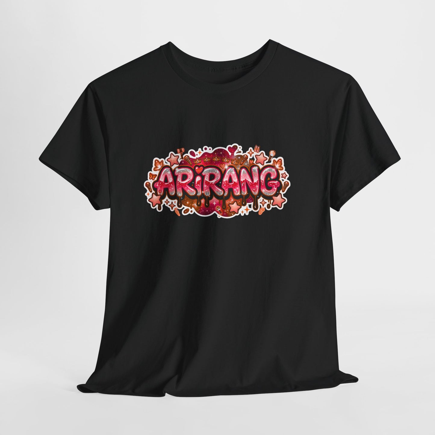 BTS Arirang Floral Graphic Tee - Korean Music Tribute Shirt