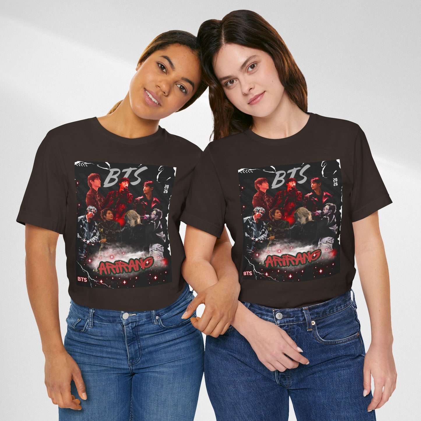 BTS ARIRANG Band Graphic Tee — 'BTS ARMY' Retro Concert Poster Shirt