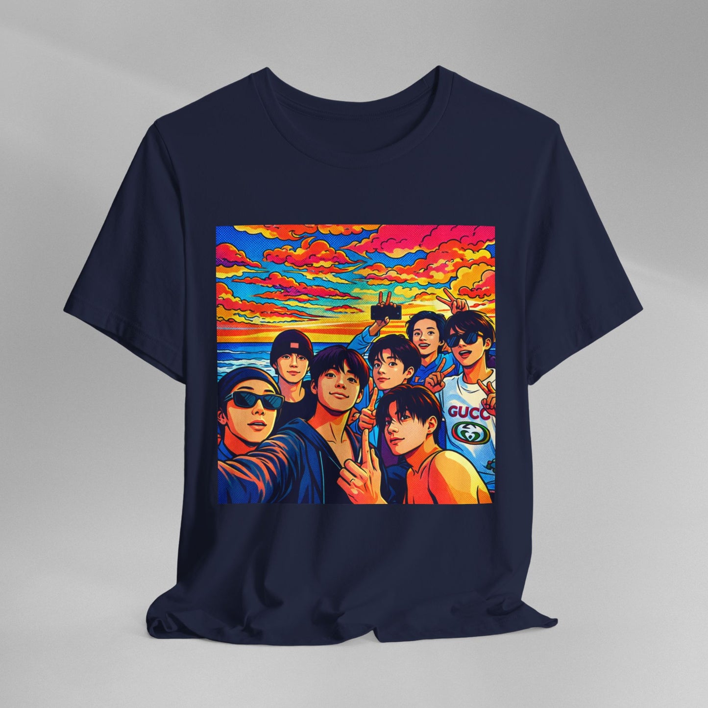 BTS Vibrant Sunset Group Portrait Tee