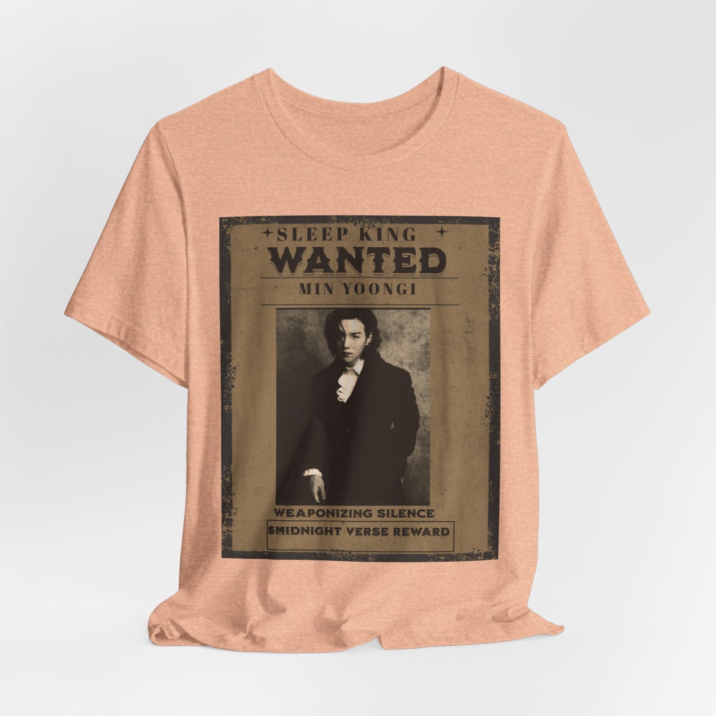 Sleep King Wanted Tee — Vintage 'Min Yoongi' Poster Shirt