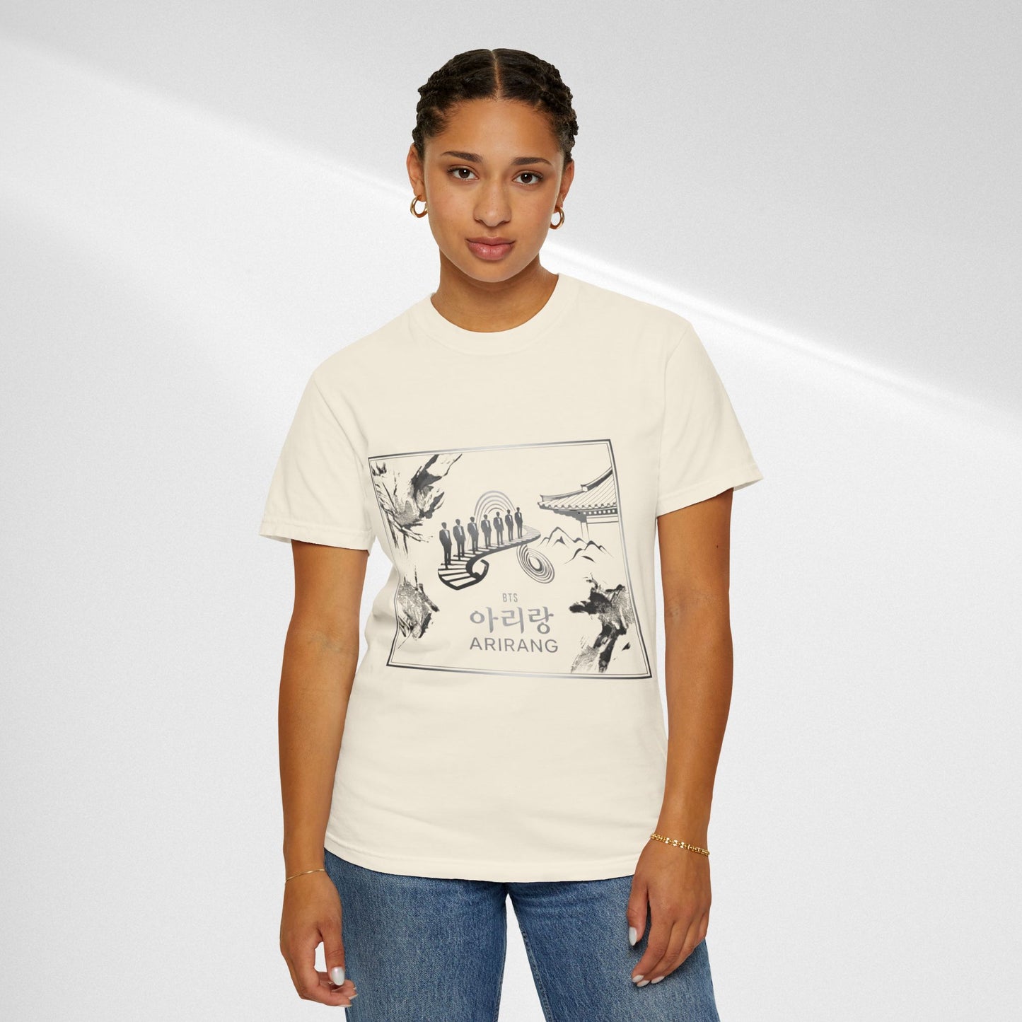 BTS Arirang Graphic T-Shirt — Korean Folklore Illustration Tee