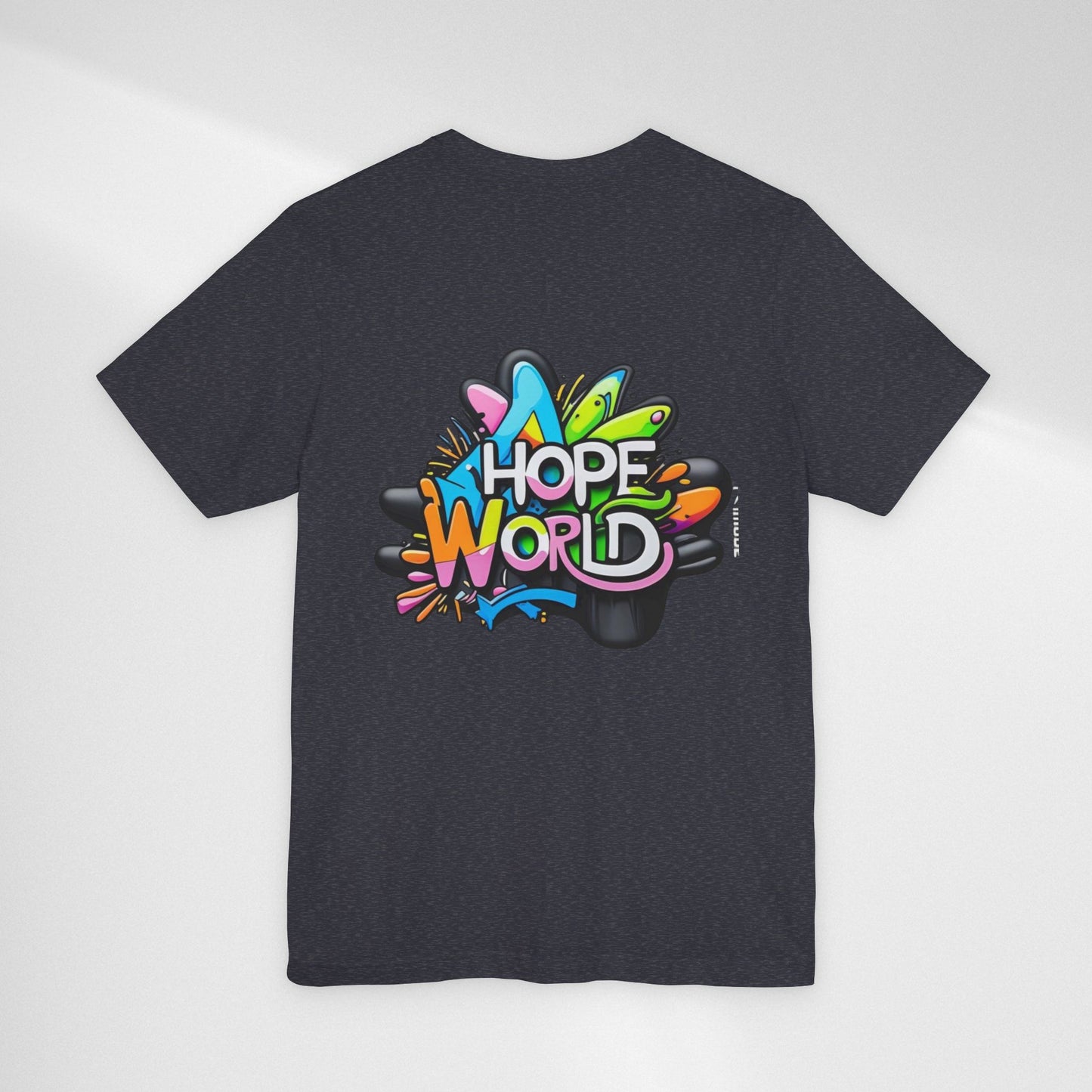 Hope World Graphic Tee — Colorful Graffiti BTS-Inspired Shirt