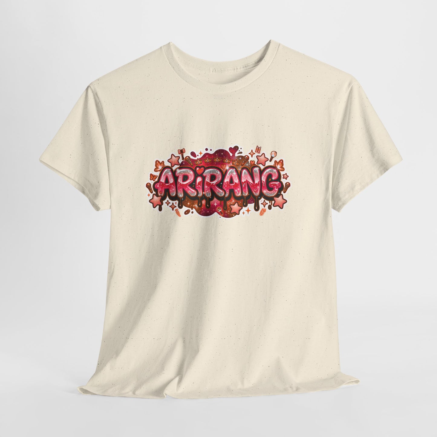 BTS Arirang Floral Graphic Tee - Korean Music Tribute Shirt