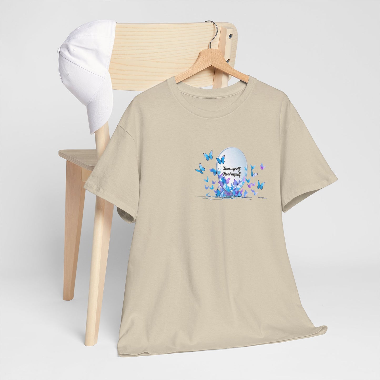 Butterfly Moon T-Shirt — "Strength Through Change" Inspirational Tee