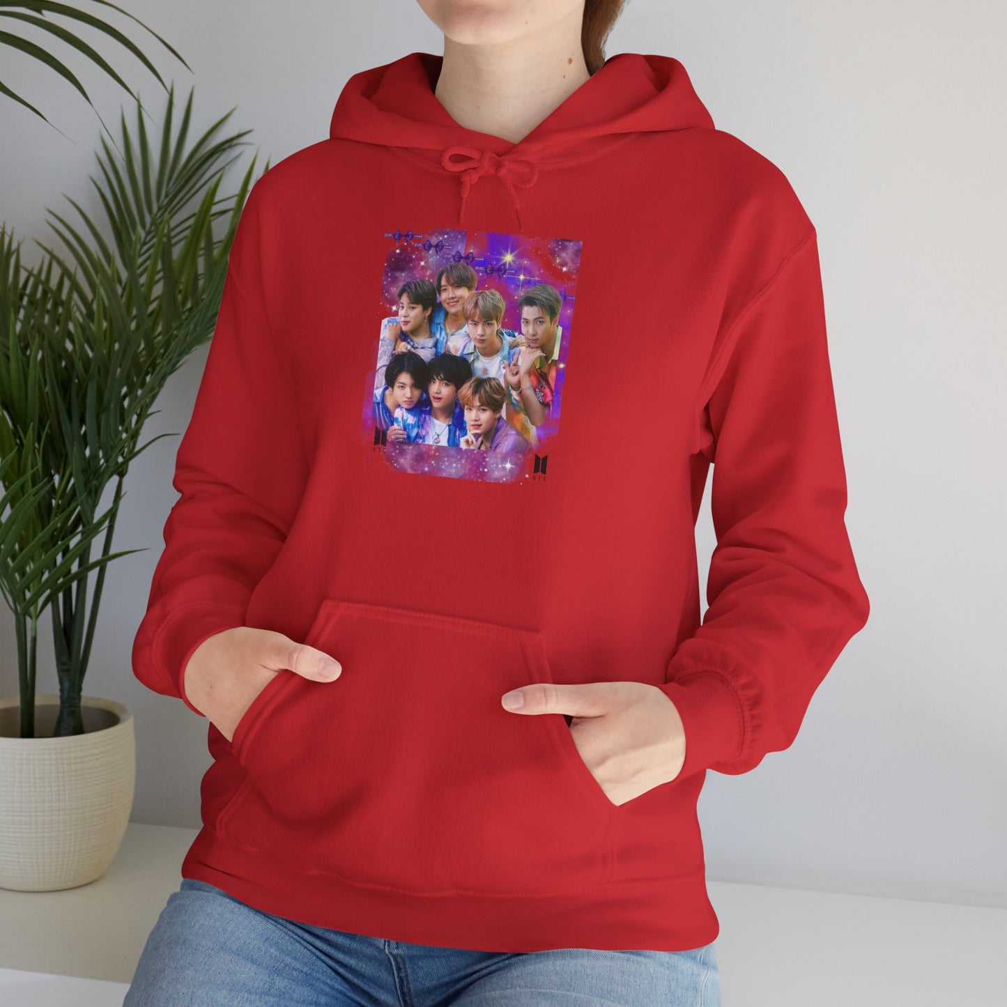 BTS Hoodie — Purple Collage Photo Graphic Hoodie