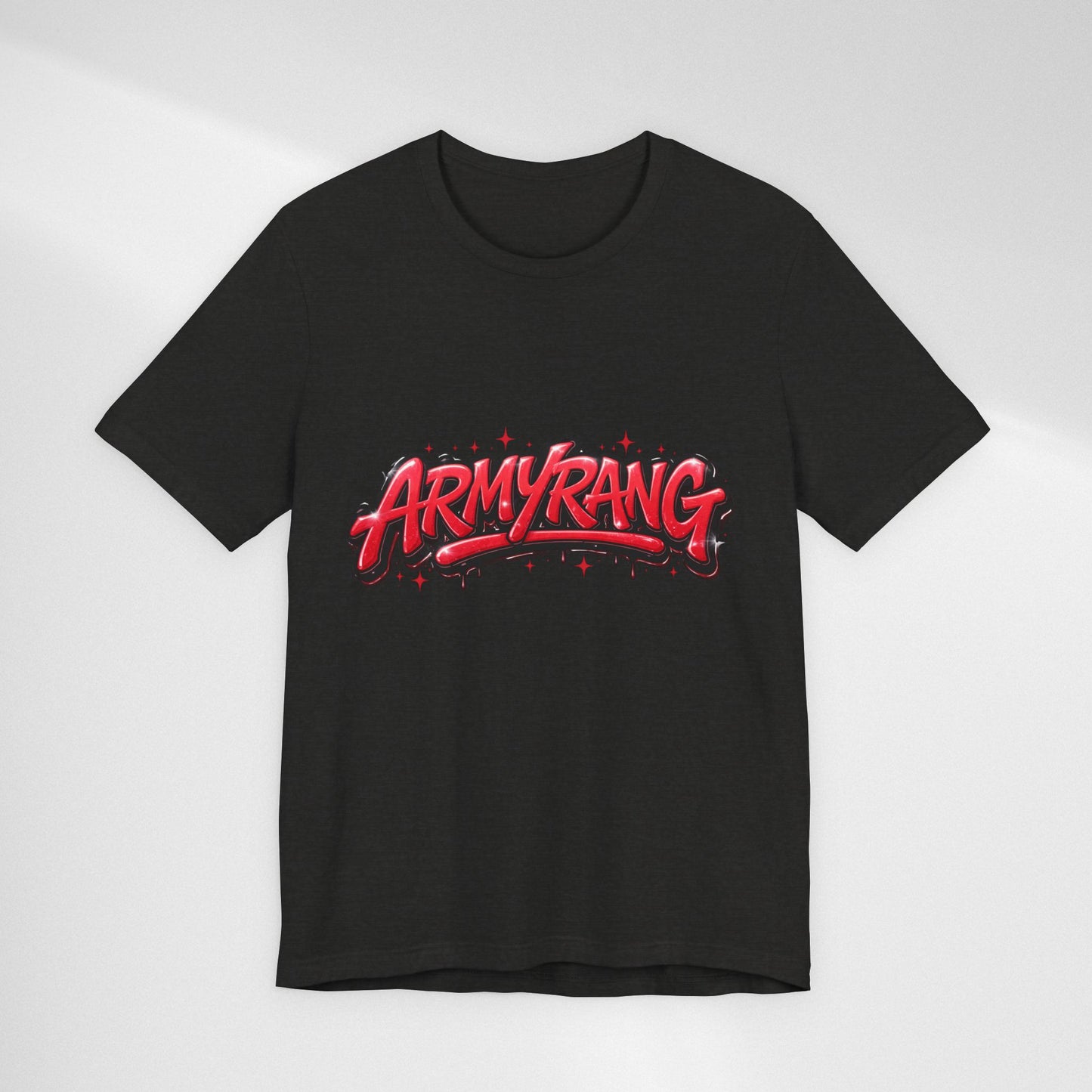 BTS T-Shirt — 'ARMYRANG' Red Graffiti Logo Tee